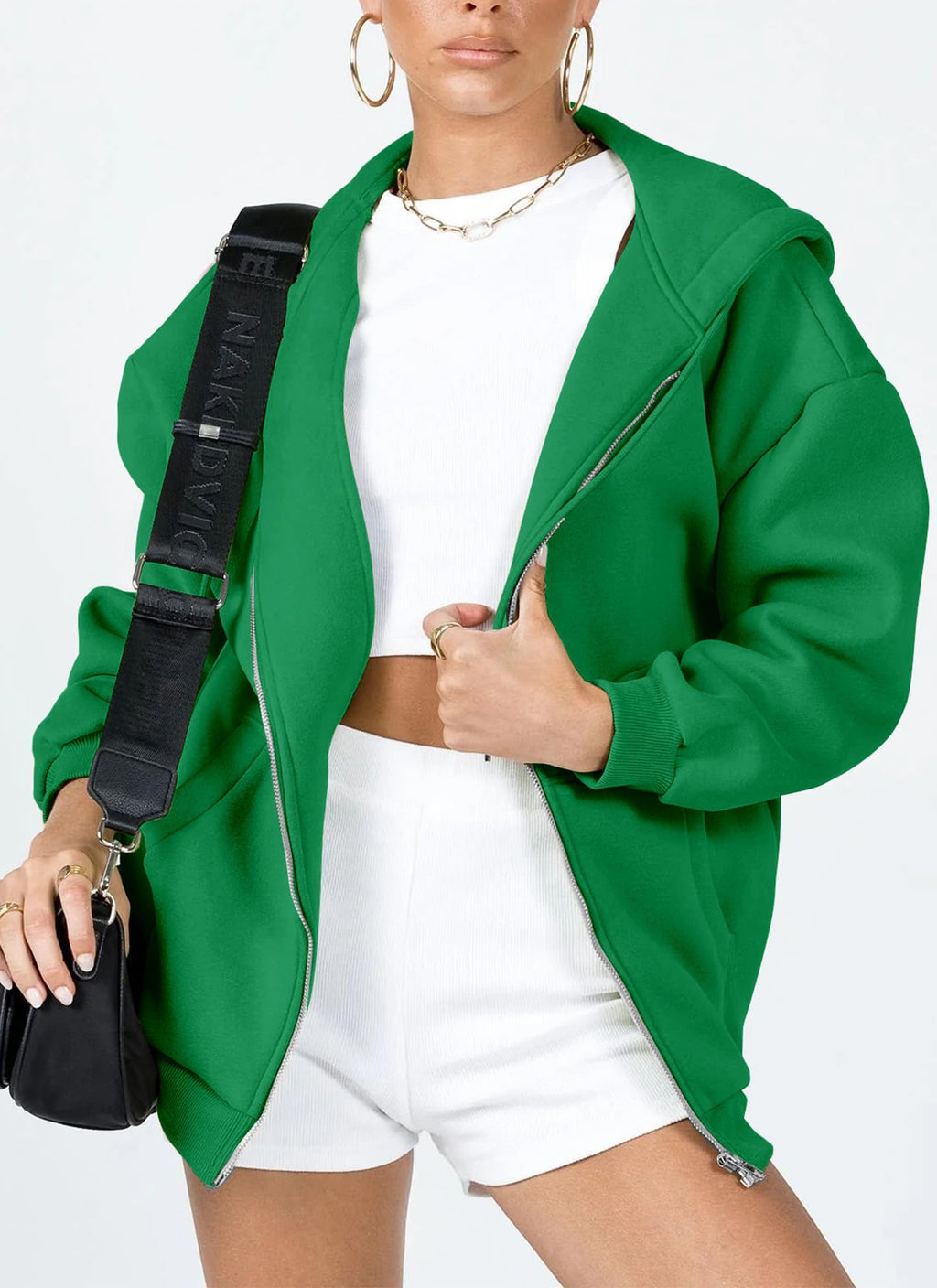 PRETTYGARDEN Women's Zip Up Y2K Hoodies Casual Long Sleeve Sweatshirts Fall Spring Track Jackets with Pockets