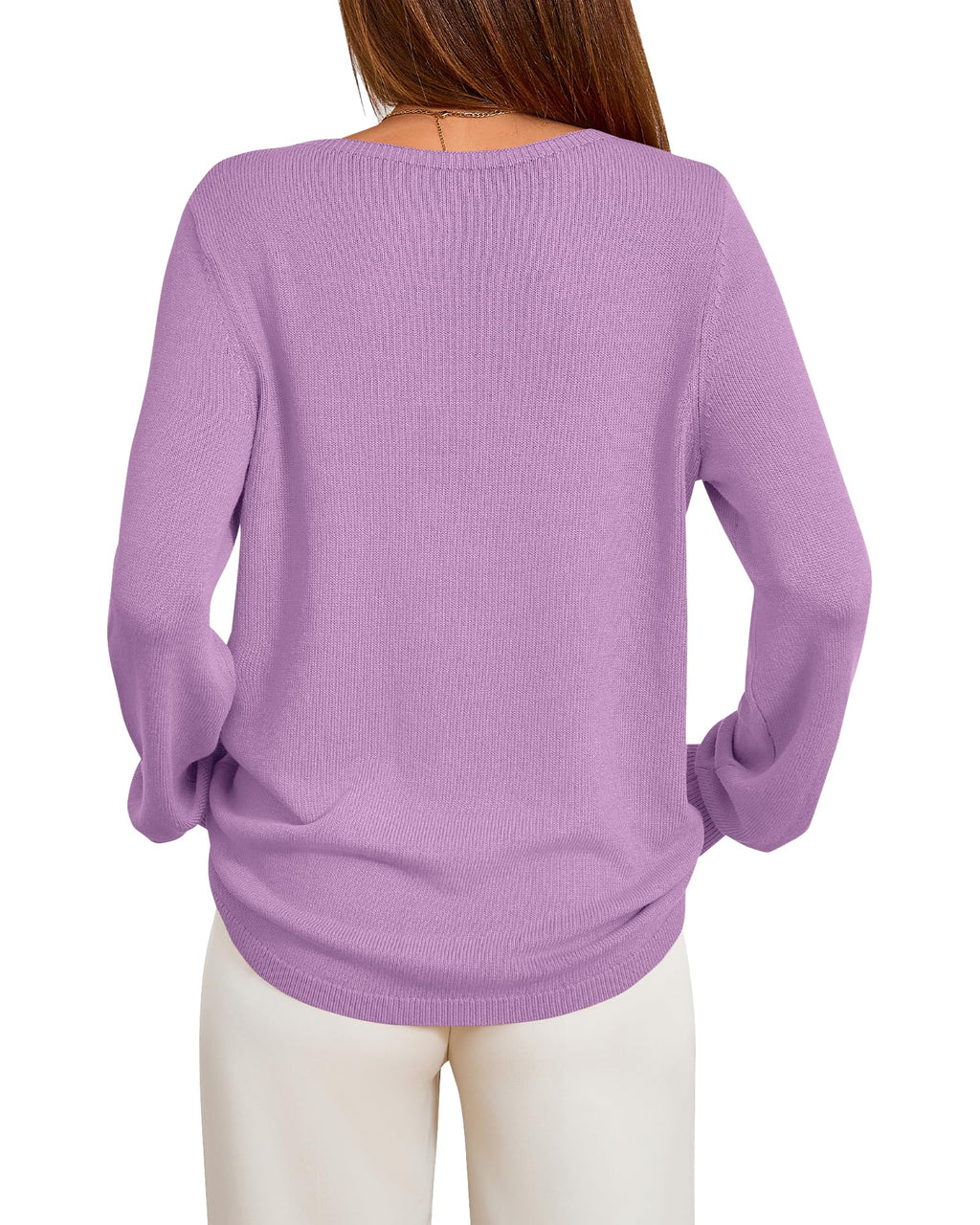 BTFBM Womens Long Sleeve Crew Neck Sweaters Spring Casual Classic Soft Loose Fit Basic Pullover Jumper Knit Top