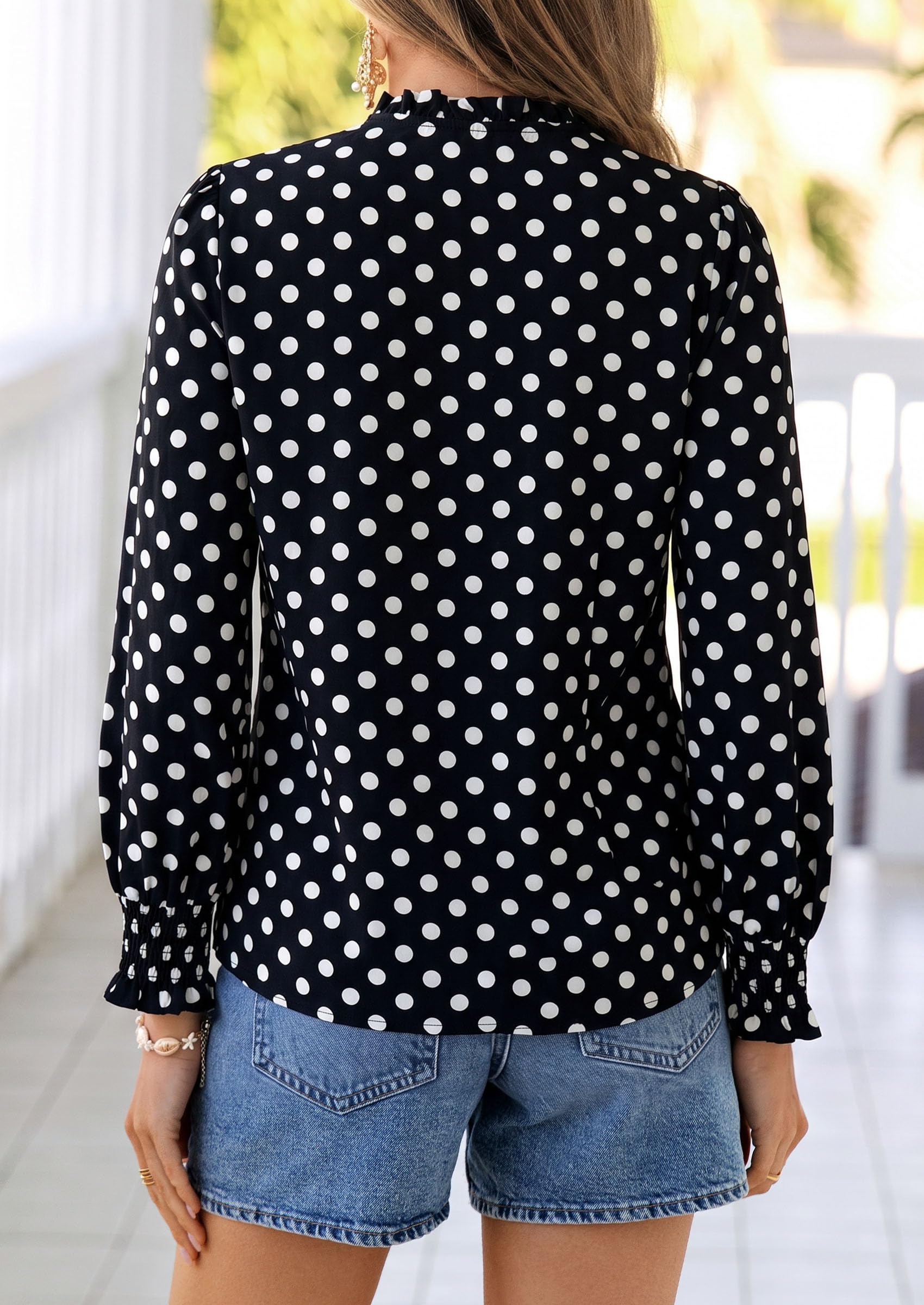 PRETTYGARDEN Women's Boho Floral Blouses Dressy Casual