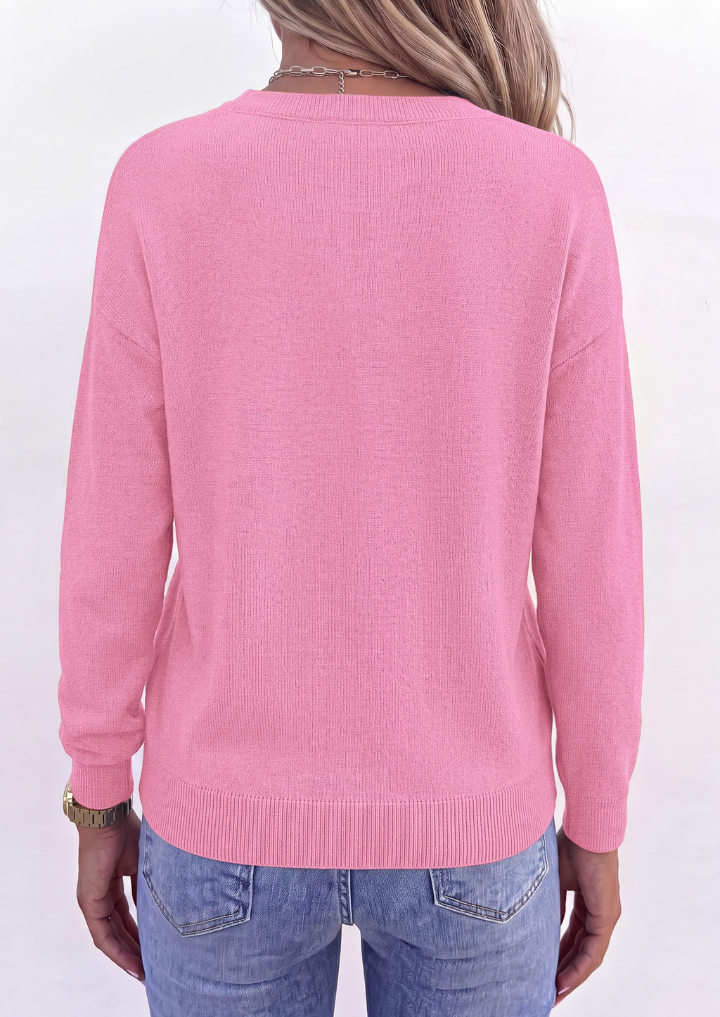 PRETTYGARDEN Sweaters for Women Fall Crewneck Knit Cropped Sweater Soft Cozy Relaxed Fit Long Sleeve Lightweight Basic Pullover Top, Winter Business Casual