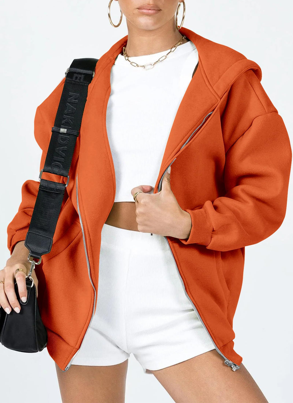 PRETTYGARDEN Women's Zip Up Y2K Hoodies Casual Long Sleeve Sweatshirts Fall Spring Track Jackets with Pockets