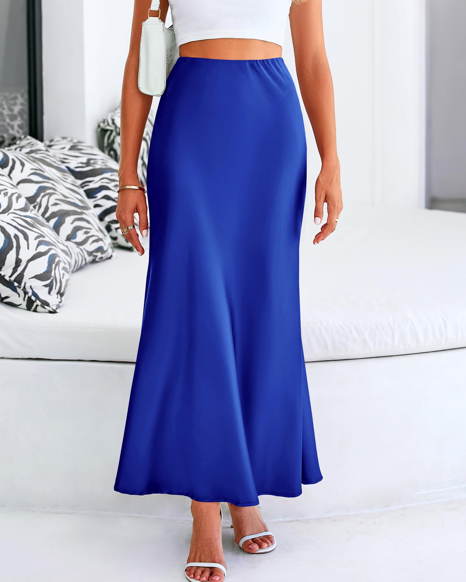 BTFBM Womens Spring Skirts Business Casual Clothes High Waisted Cocktail Party Wedding Guest Mermaid Maxi Skirt
