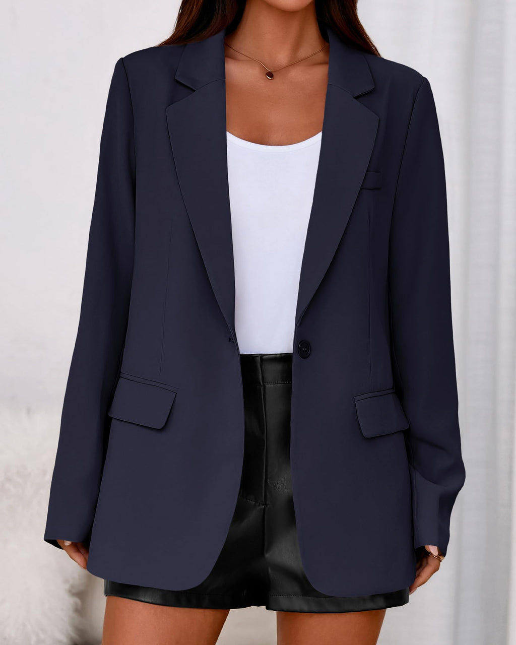 BTFBM Blazers for Women Spring Business Casual Clothes Open Front Oversized Winter Coats Work Office Suit Jackets