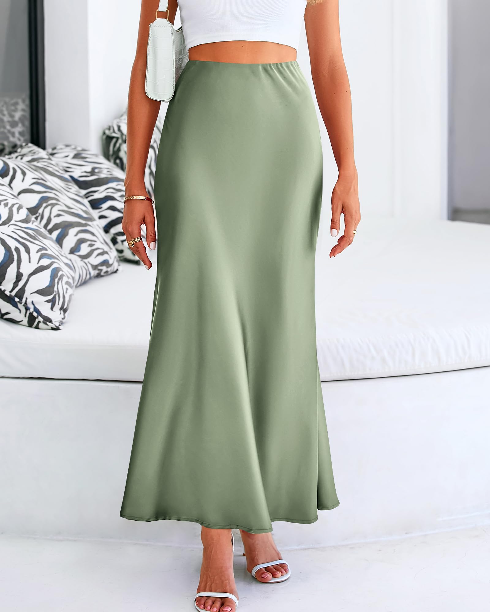 BTFBM Womens Spring Skirts Business Casual Clothes High Waisted Cocktail Party Wedding Guest Mermaid Maxi Skirt