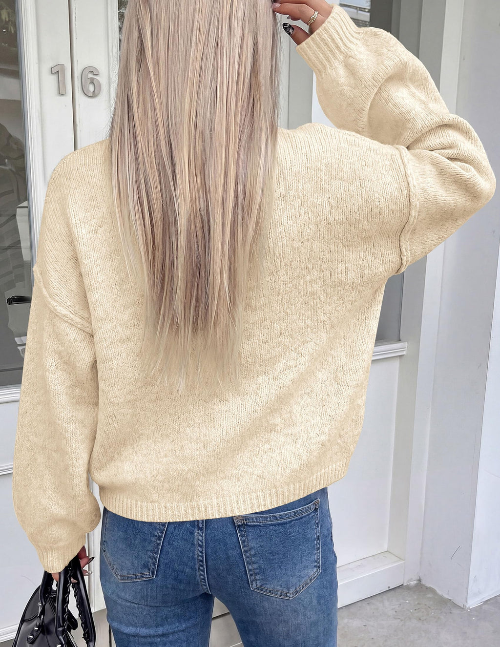 PRETTYGARDEN Women's Button up Chunky Knit Cardigan Sweaters Crew Neck, Long Sleeve, Oversized Sweaters, Relaxed Fit, Soft Cozy Casual Outerwear, Fall Outfits, Winter Fashion Clothing