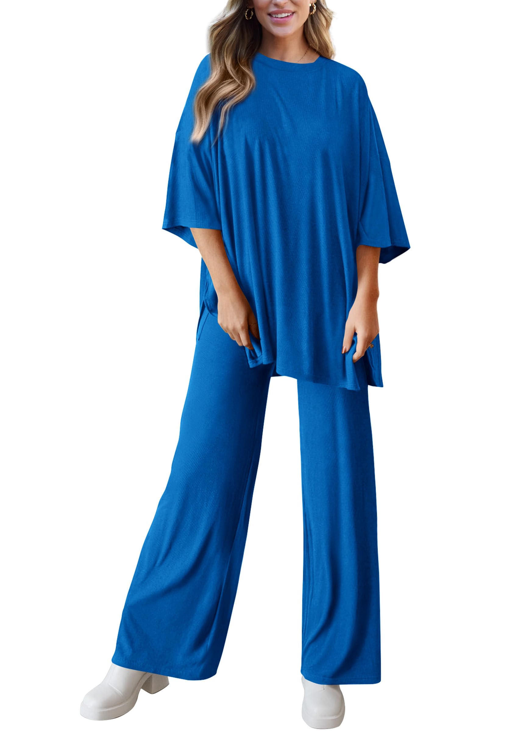 PRETTYGARDEN Two Piece Sets For Women Summer Fashion Lounge Matching Set Travel Vacation Airport Outfits Clothing