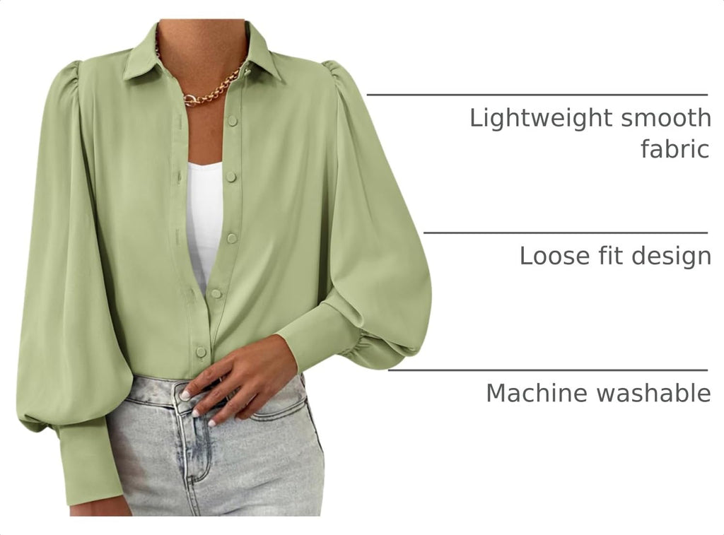BTFBM Women Fashion Button Down Shirts V Neck Boho Printed Long Sleeve Blouses Dressy Casual Spring Fall Tops