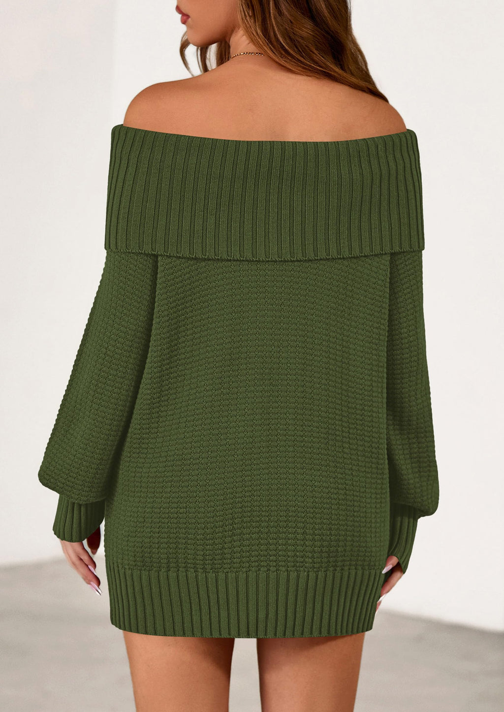 PRETTYGARDEN Womens Off The Shoulder Sweater Long Sleeve Tops Loose Knit Pullover Sweaters Fashion Fall Clothes