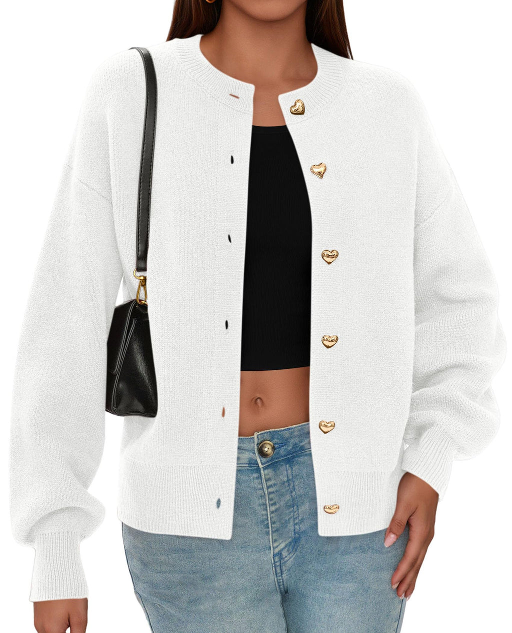 PRETTYGARDEN Cardigan for Women Fall Fashion Long Sleeve Trendy Button Down Work Office Sweaters Cute Winter Jacket