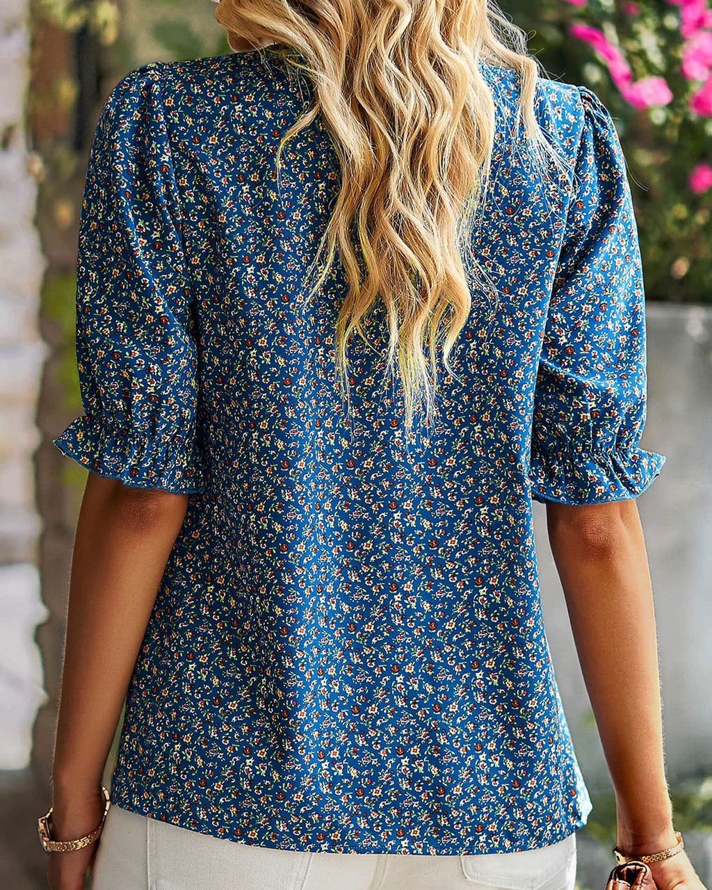 FreshPretty Women's Dressy Casual Blouses Business Work Tops Lace Trim Short Sleeve Office Shirts Summer Spring Outfits