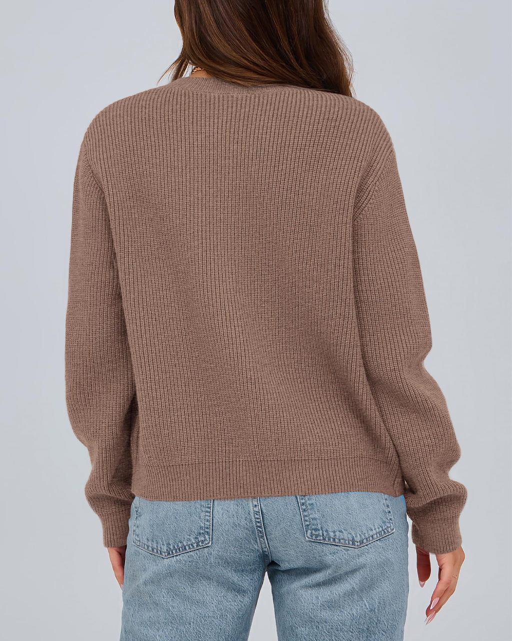 BTFBM Bow Cropped Cardigan Sweaters for Women Fall Winter Open Front Sweater Long Sleeve Button Fashion Spring Clothes