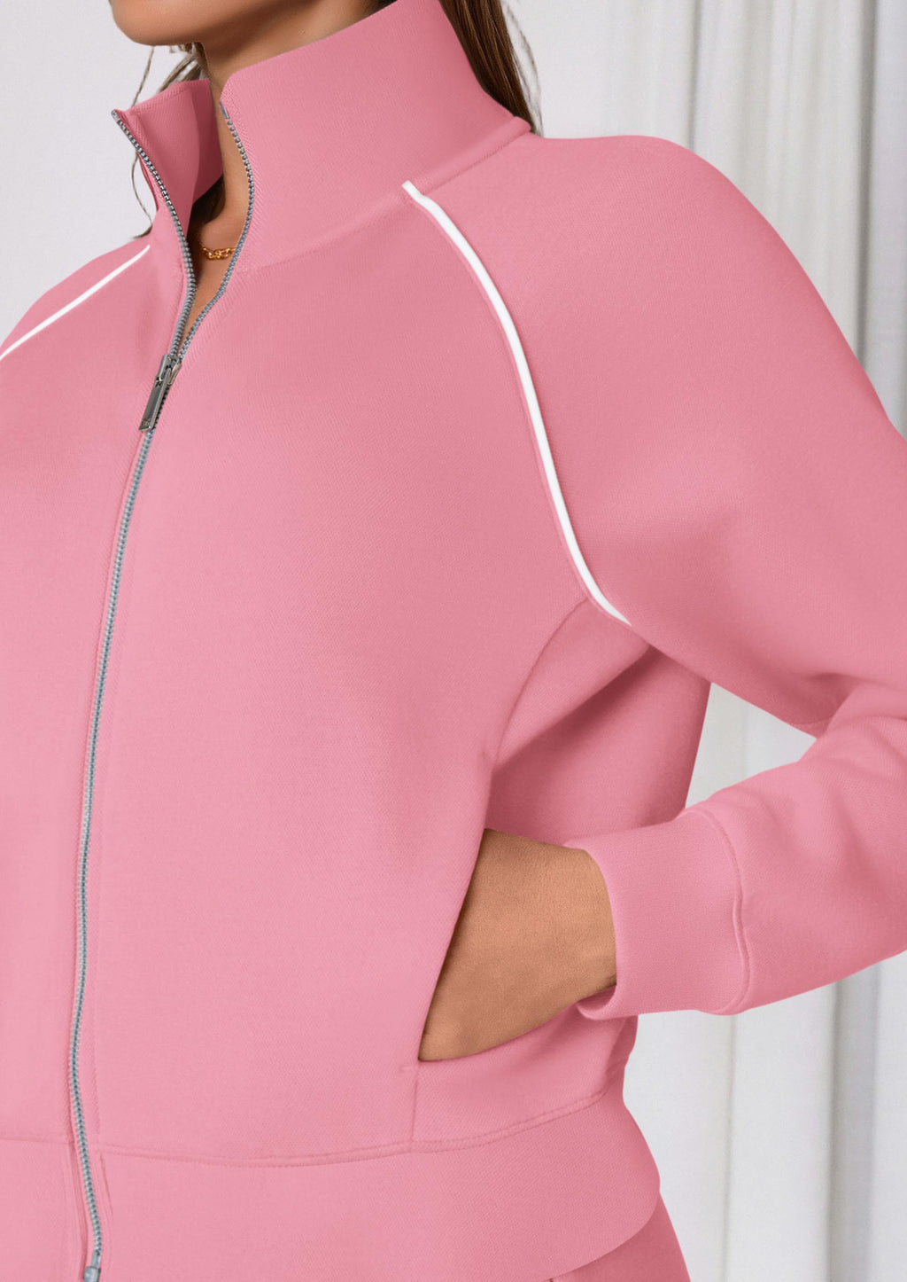 PRETTYGARDEN Womens 2 Piece Outfits Sweatsuits Fall Full Zip Sweatshirts Workout Pants Matching Lounge Sets Tracksuits