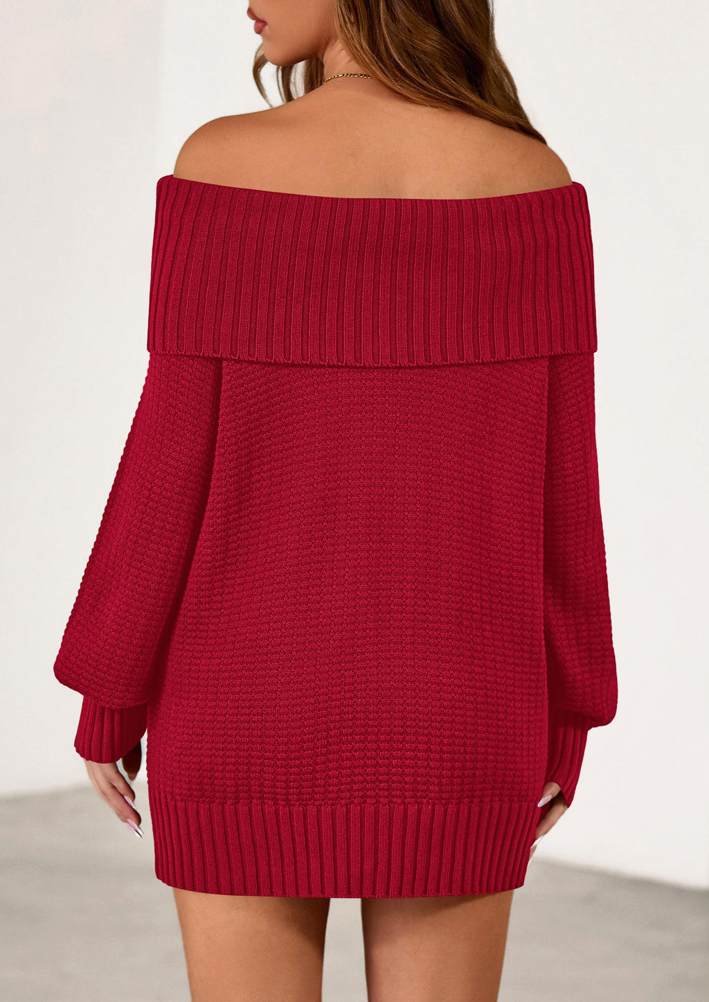 PRETTYGARDEN Womens Off The Shoulder Sweater Long Sleeve Tops Loose Knit Pullover Sweaters Fashion Fall Clothes