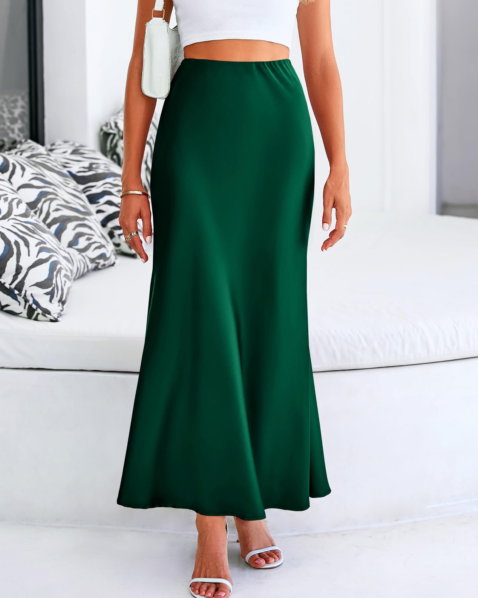BTFBM Womens Spring Skirts Business Casual Clothes High Waisted Cocktail Party Wedding Guest Mermaid Maxi Skirt