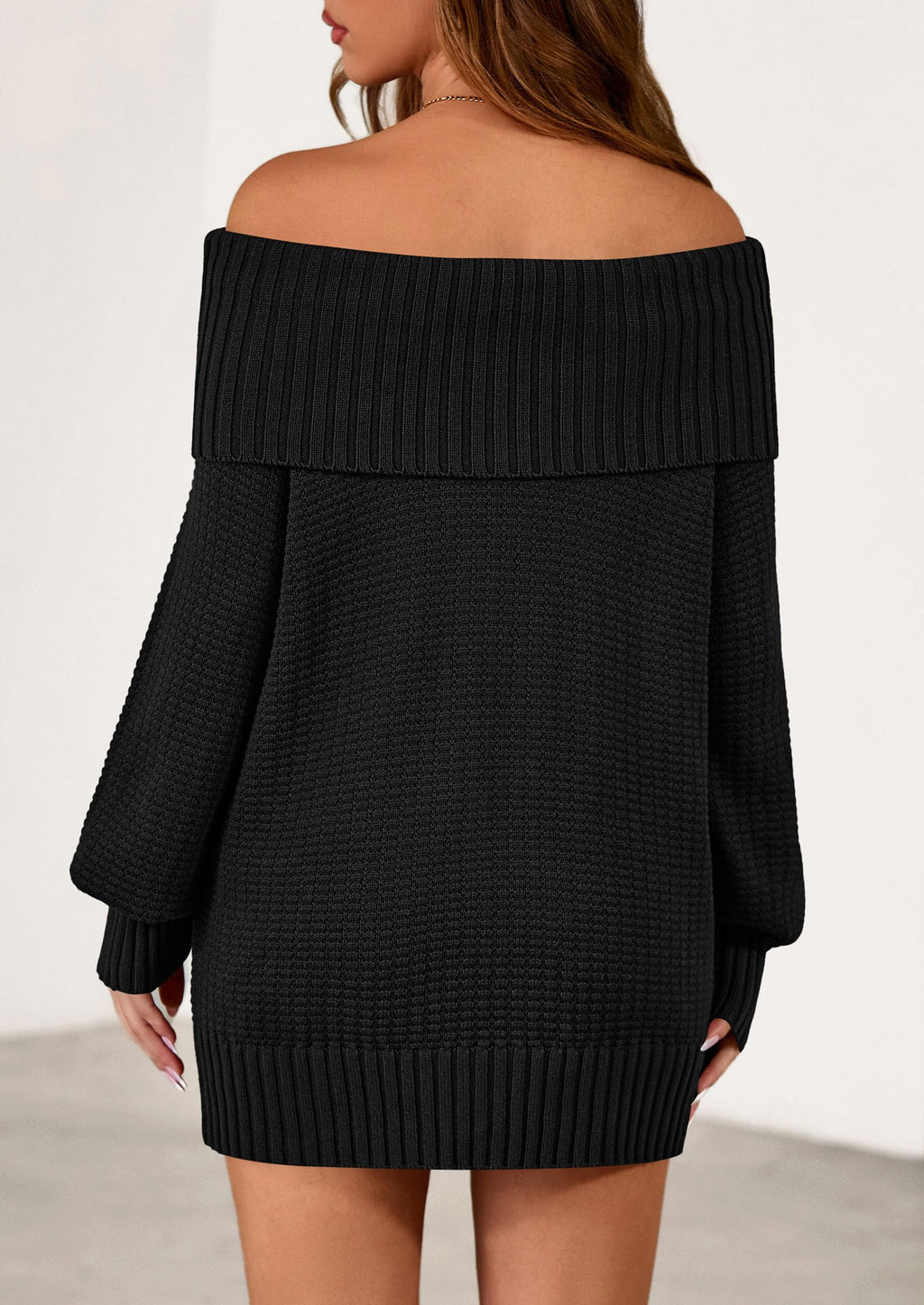 PRETTYGARDEN Womens Off The Shoulder Sweater Long Sleeve Tops Loose Knit Pullover Sweaters Fashion Fall Clothes