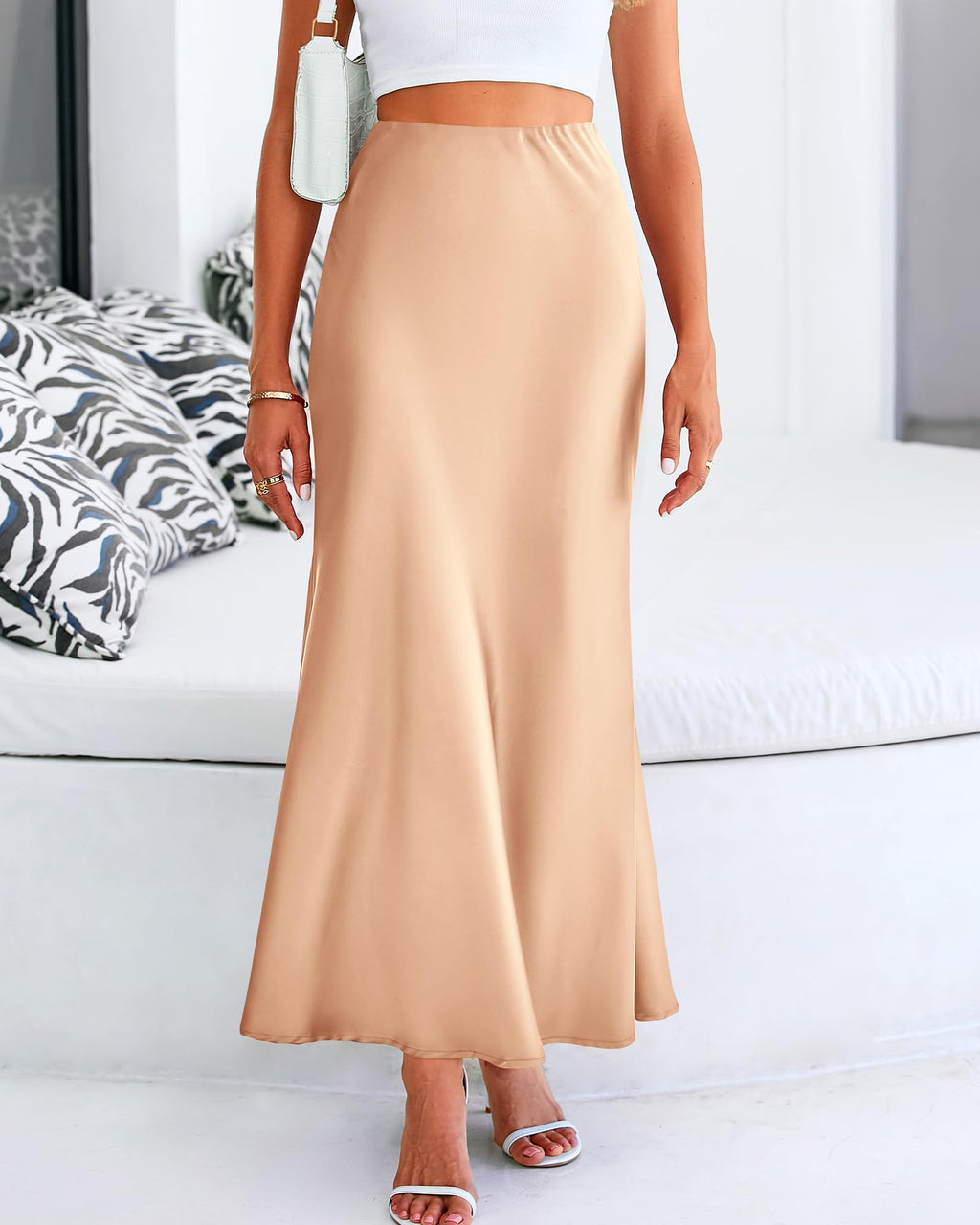 BTFBM Womens Spring Skirts Business Casual Clothes High Waisted Cocktail Party Wedding Guest Mermaid Maxi Skirt