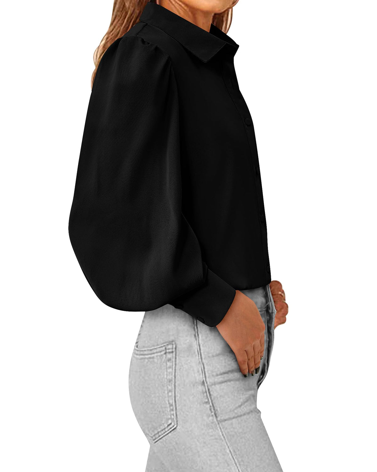 BTFBM Women Fashion Button Down Shirts V Neck Boho Printed Long Sleeve Blouses Dressy Casual Spring Fall Tops