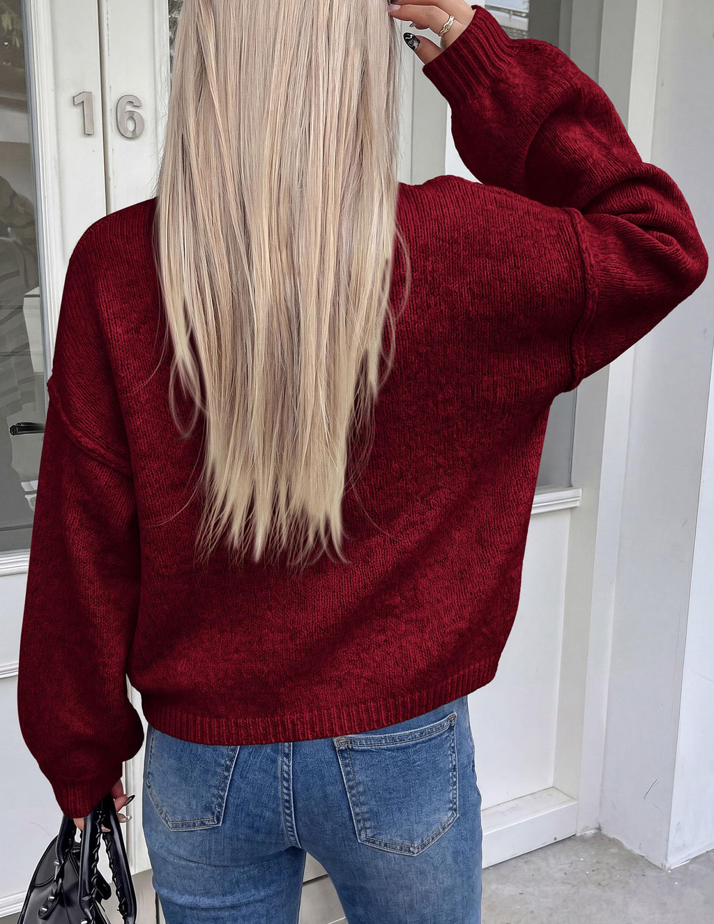 PRETTYGARDEN Women's Button up Chunky Knit Cardigan Sweaters Crew Neck, Long Sleeve, Oversized Sweaters, Relaxed Fit, Soft Cozy Casual Outerwear, Fall Outfits, Winter Fashion Clothing