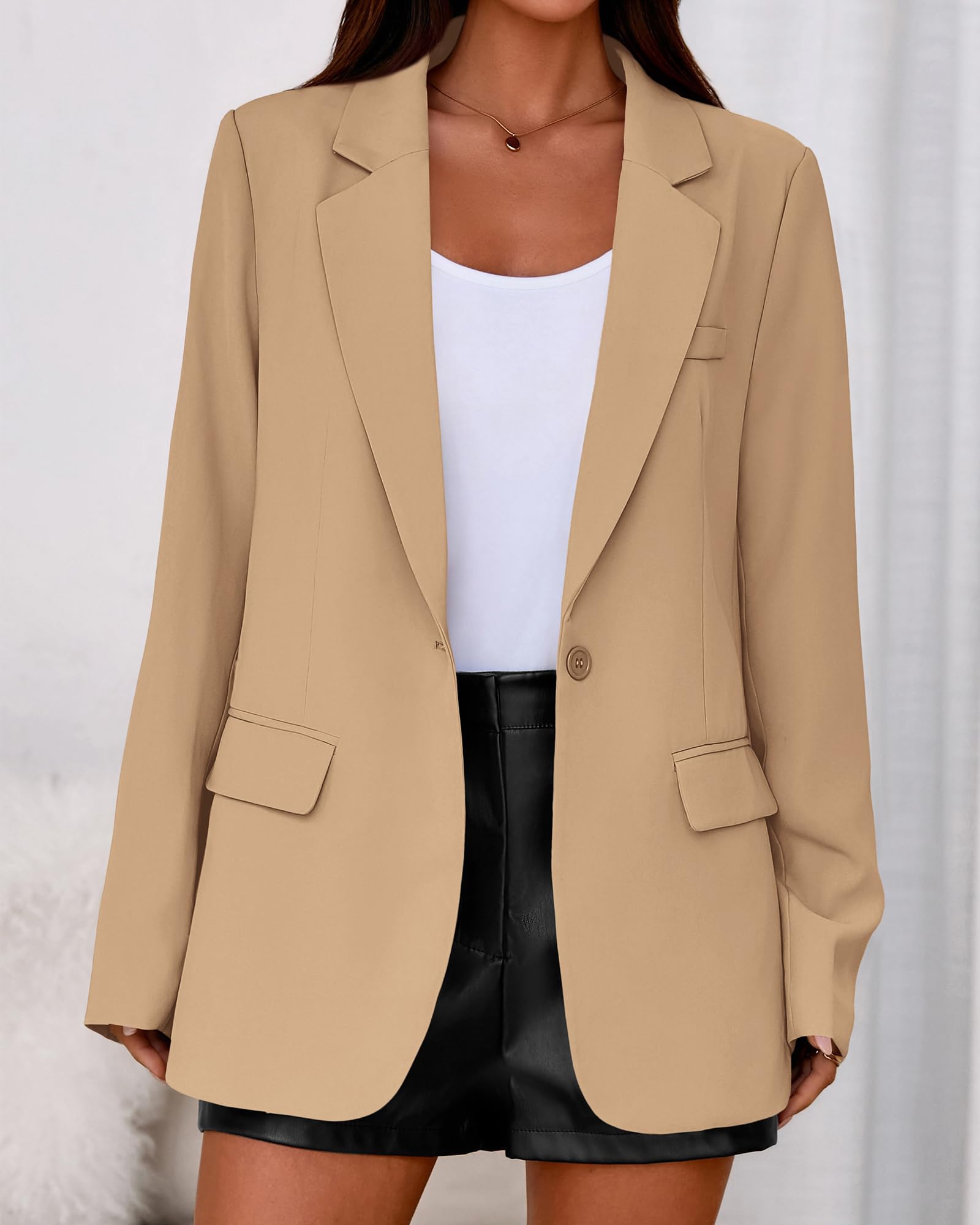 BTFBM Blazers for Women Spring Business Casual Clothes Open Front Oversized Winter Coats Work Office Suit Jackets
