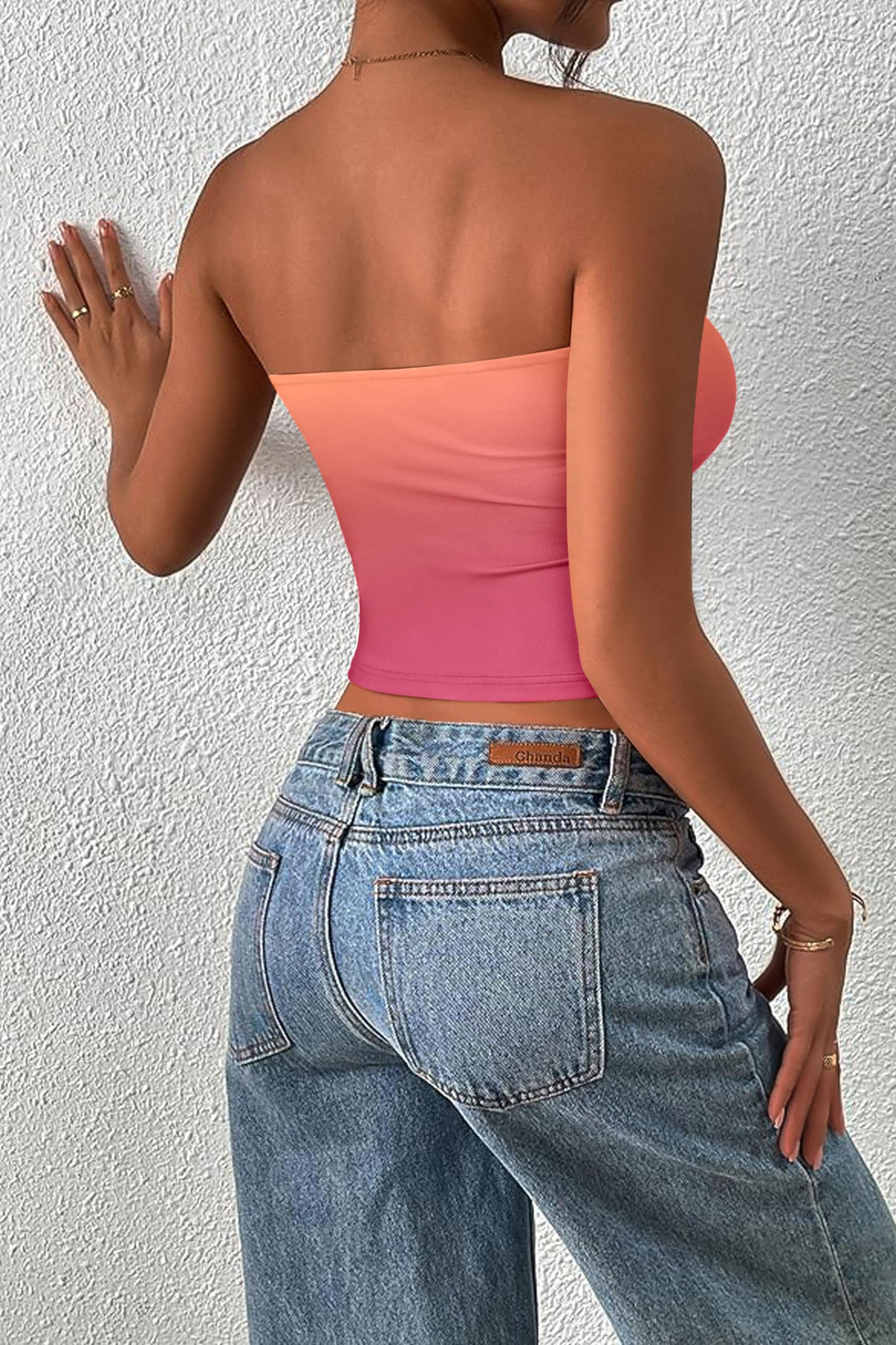 FreshPretty Womens Fashion Summer Floral Mesh Tube Top Ruched Going Out Bandeau Sleeveless Strapless Crop Tops Y2k Clothes