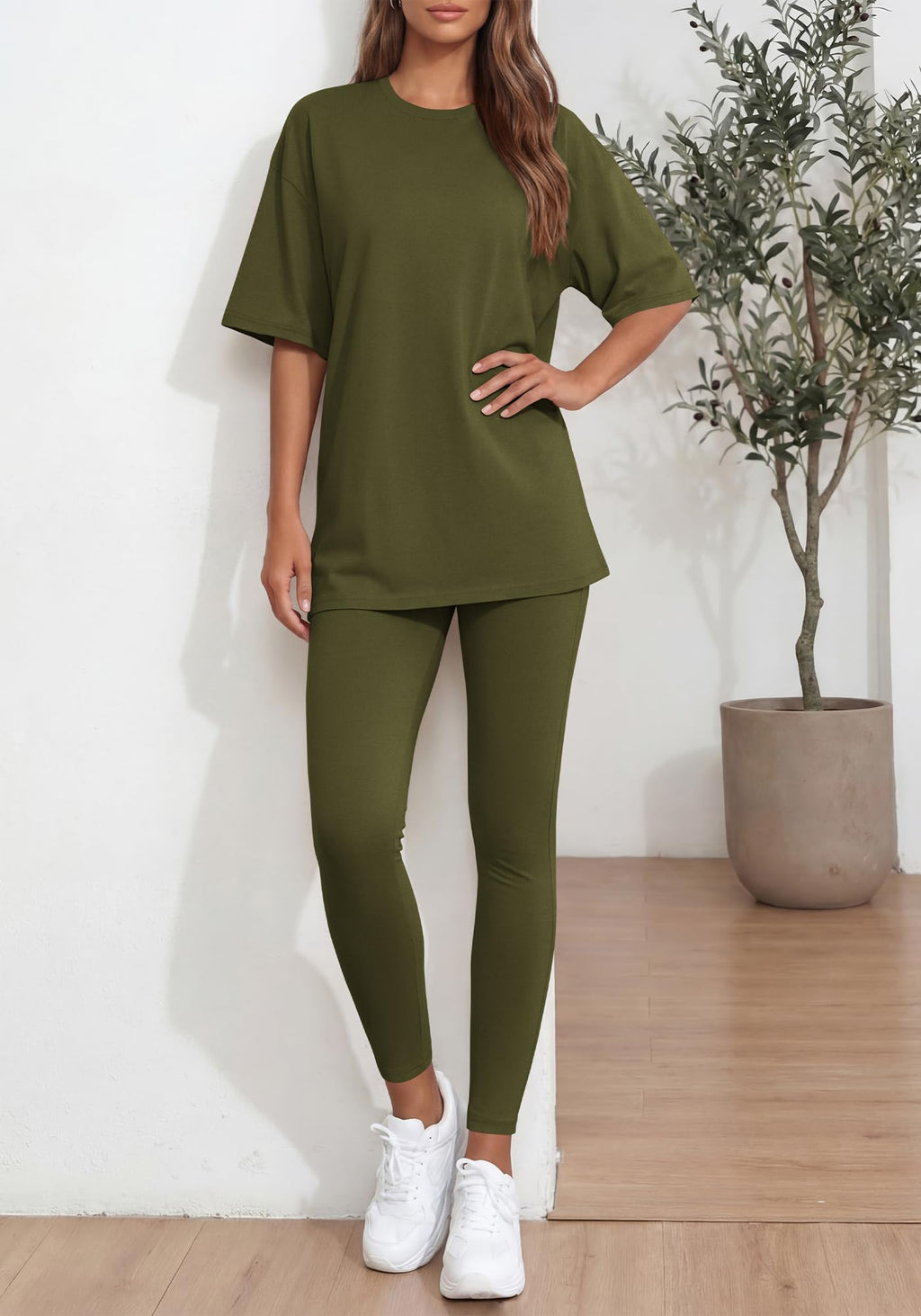 BTFBM Two Piece Lounge Set Women Spring Casual Oversized Shirts Leggings Matching Workout Airport Travel Outfits