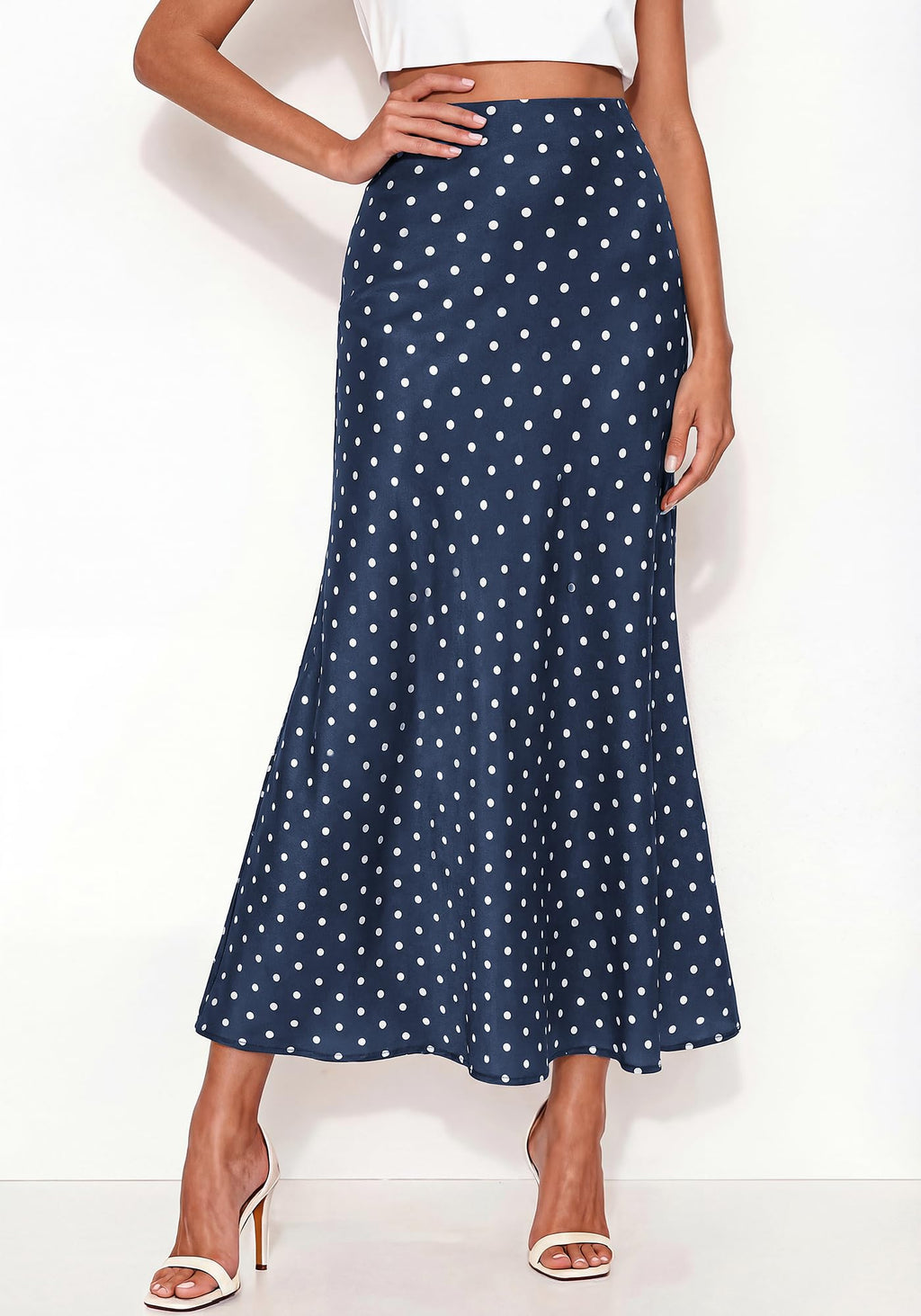 BTFBM Maxi Skirts for Women Summer Spring Boho Lightweight A Line High Waisted Wedding Guest Party Silk Midi Skirt