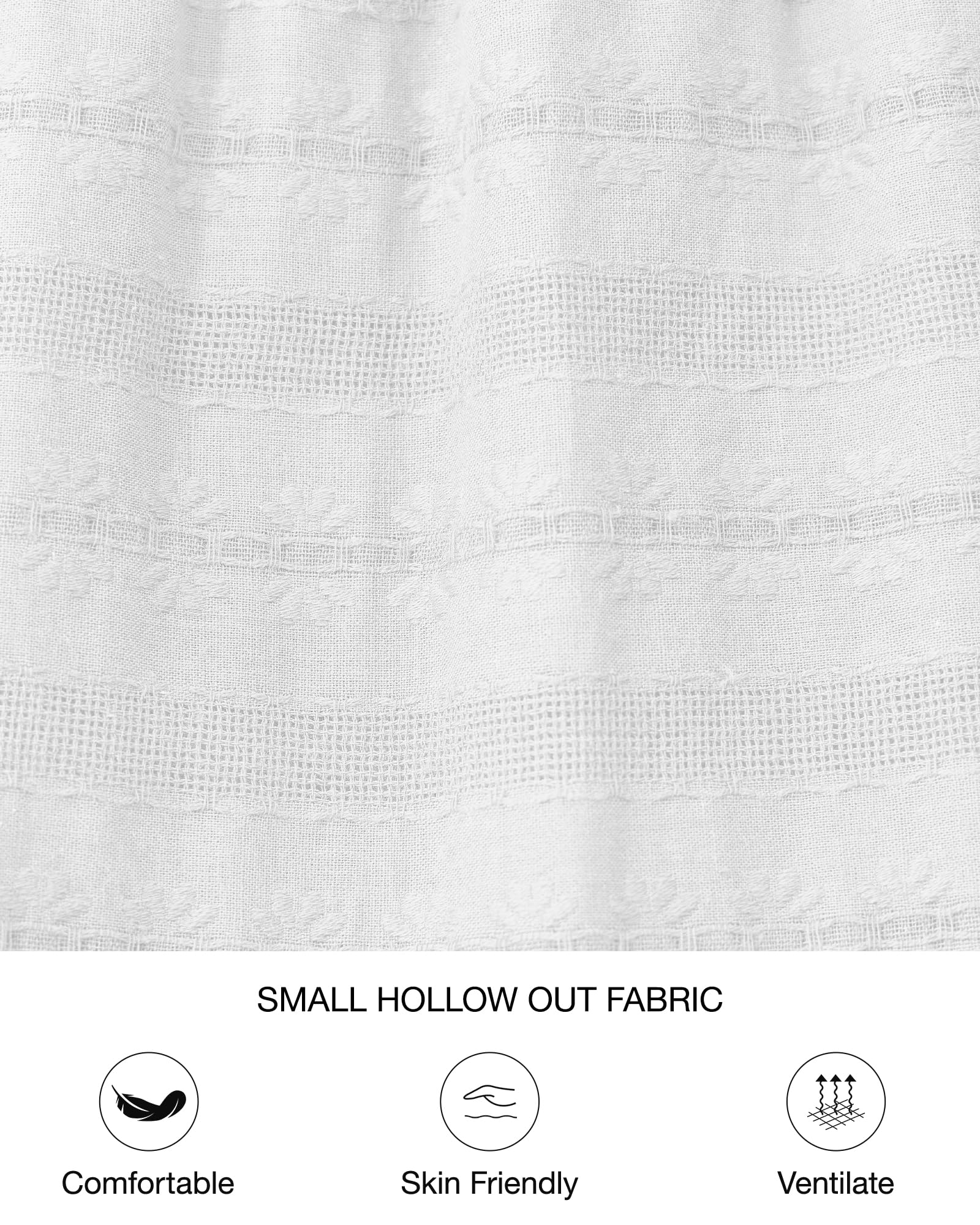 FreshPretty Womens Summer Casual Midi Maxi Dresses Lightweight Short Sleeve V Neck Elastic Waist Boho Beach Dress Pockets