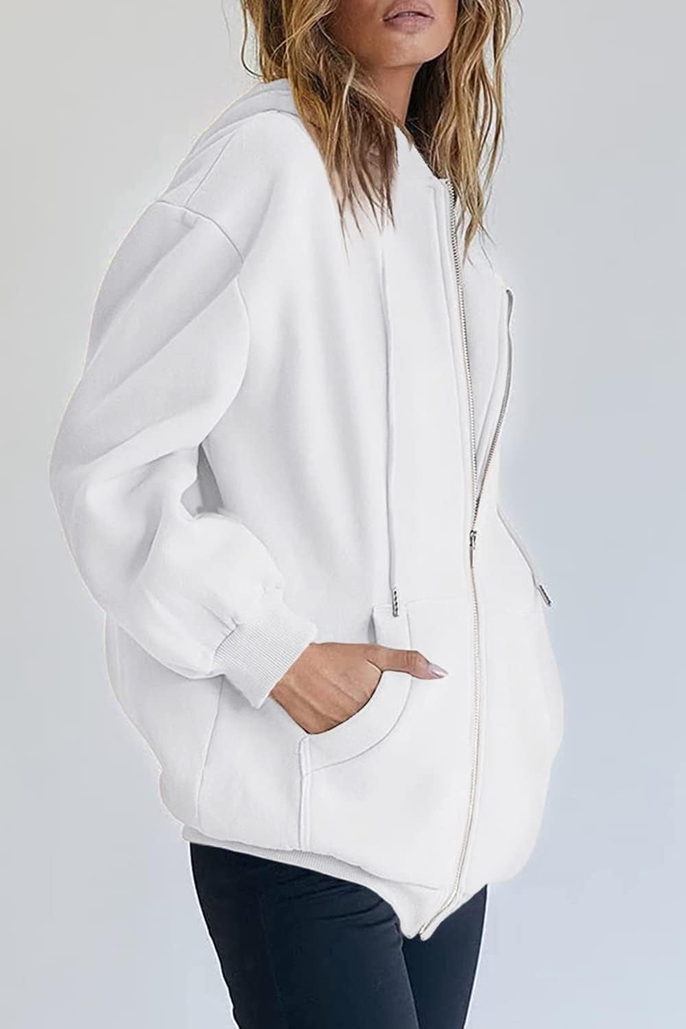 PRETTYGARDEN Women's Zip Up Y2K Hoodies Casual Long Sleeve Sweatshirts Fall Spring Track Jackets with Pockets