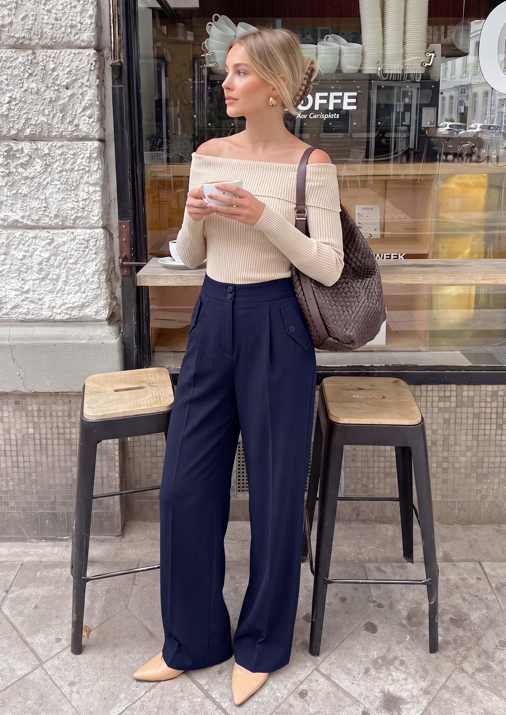 PRETTYGARDEN Women's Wide Leg Work Dress Pants Trousers | Palazzo Pant with Pockets, Lightweight Flowy, High Elastic Waistband, Office Wear, Business Casual Outfits, Fashion Clothing