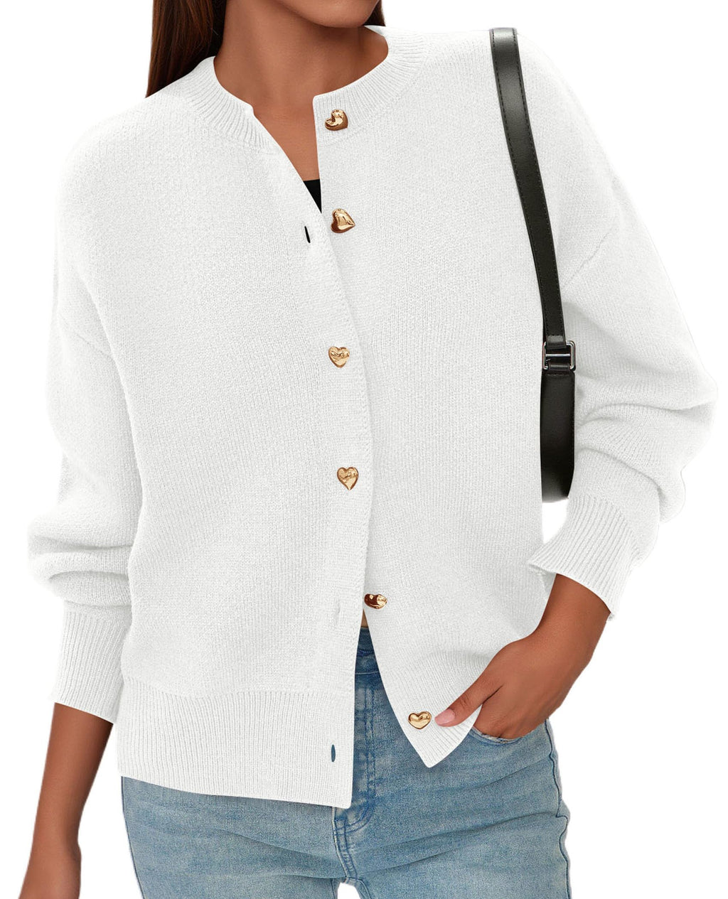 PRETTYGARDEN Cardigan for Women Fall Fashion Long Sleeve Trendy Button Down Work Office Sweaters Cute Winter Jacket