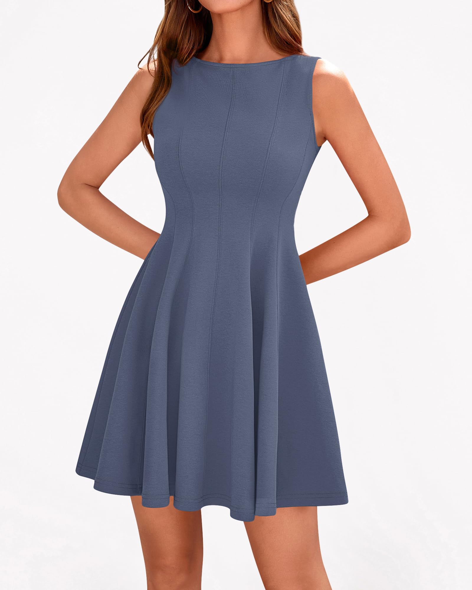 BTFBM Spring Dresses for Women Elegant Classy A Line Casual Graduation Business Work Party Cocktail Short Dress