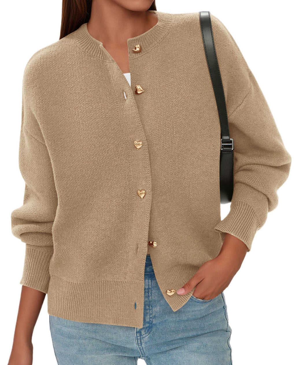 PRETTYGARDEN Cardigan for Women Fall Fashion Long Sleeve Trendy Button Down Work Office Sweaters Cute Winter Jacket
