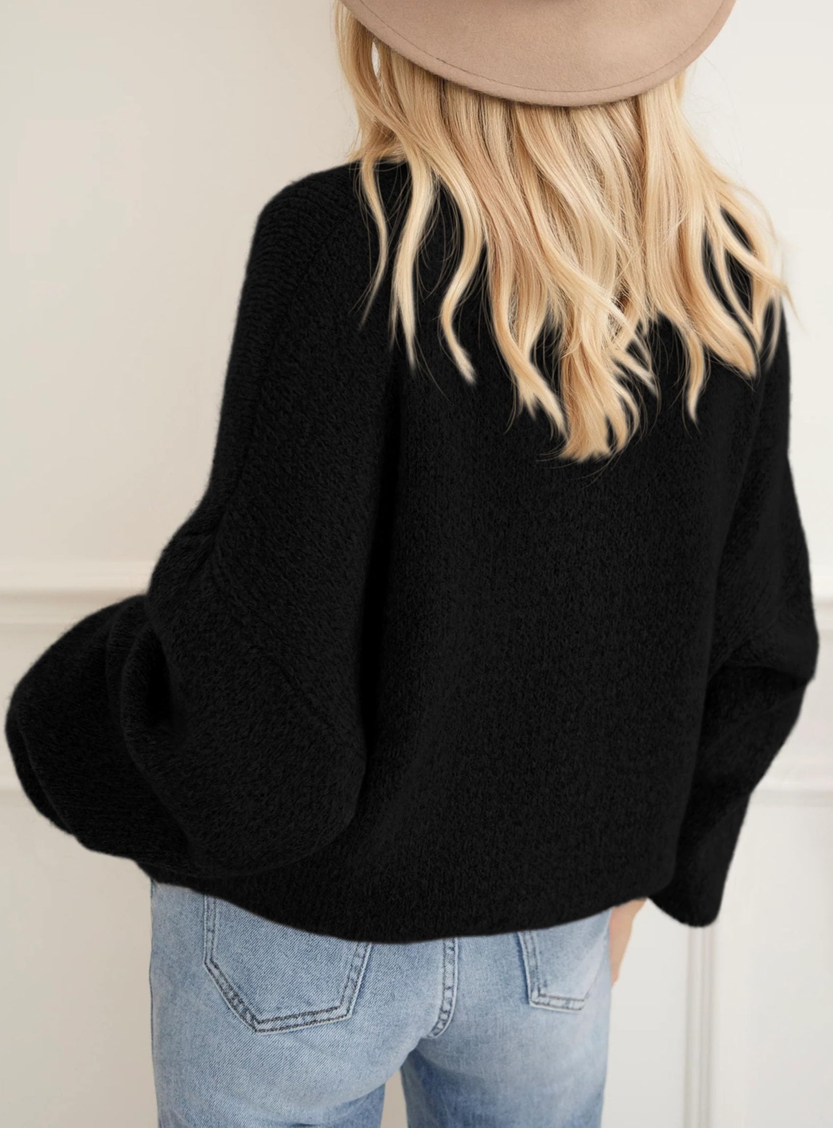 PRETTYGARDEN Women's Fall Oversized Sweaters Dressy Casual Long Sleeve Chunky Knit Winter Pullover Tops 2026 Holiday Outfits