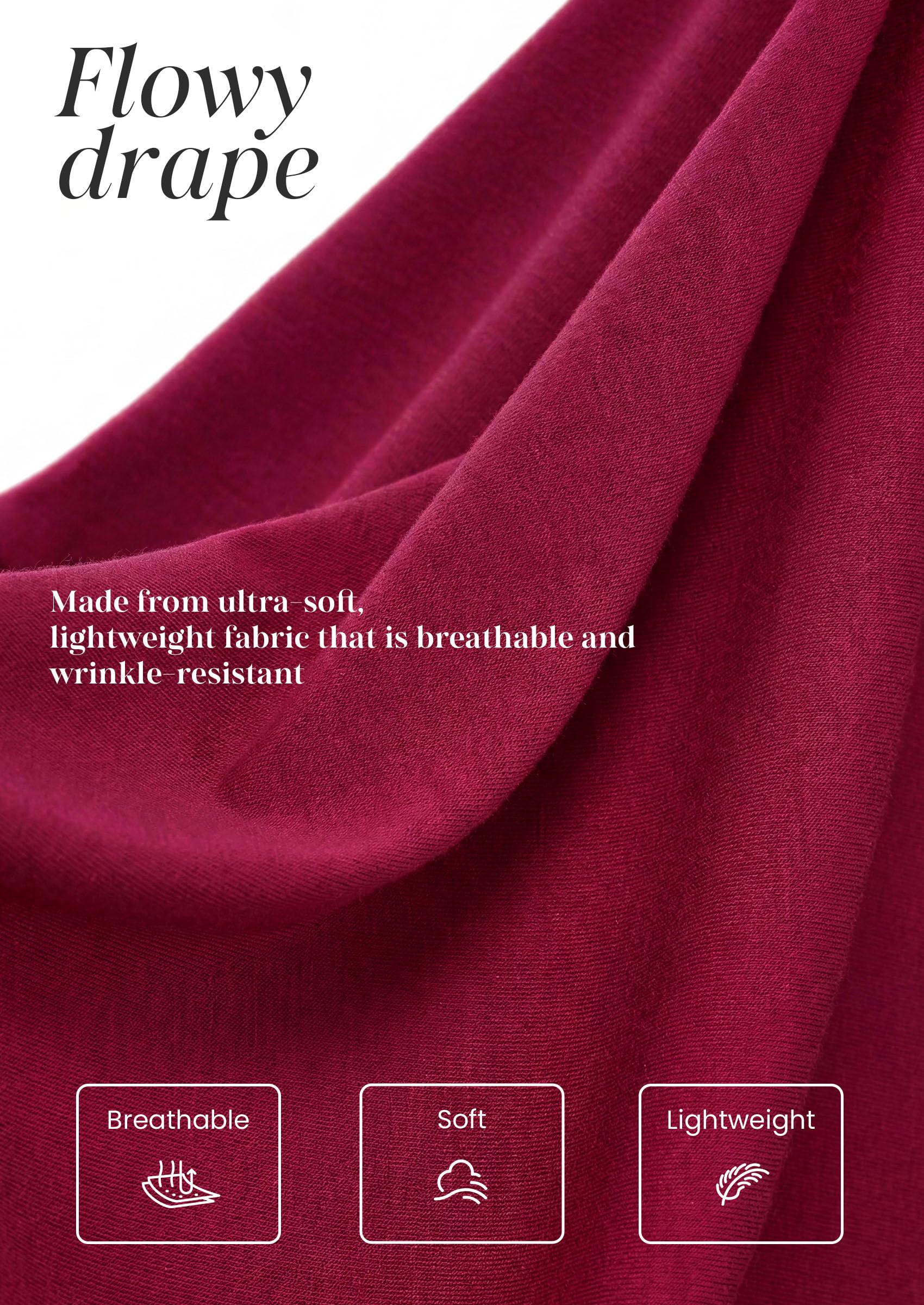 PRETTYGARDEN Womens Long Puff Sleeve Tops Crew Neck Blouse | Pleated Front, Loose Fit Soft, Business Casual Work Shirts, Dressy Daily Wear, School Travel Outfits, Fall Winter Clothing