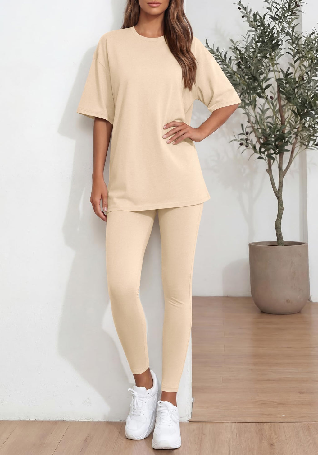BTFBM Two Piece Lounge Set Women Spring Casual Oversized Shirts Leggings Matching Workout Airport Travel Outfits