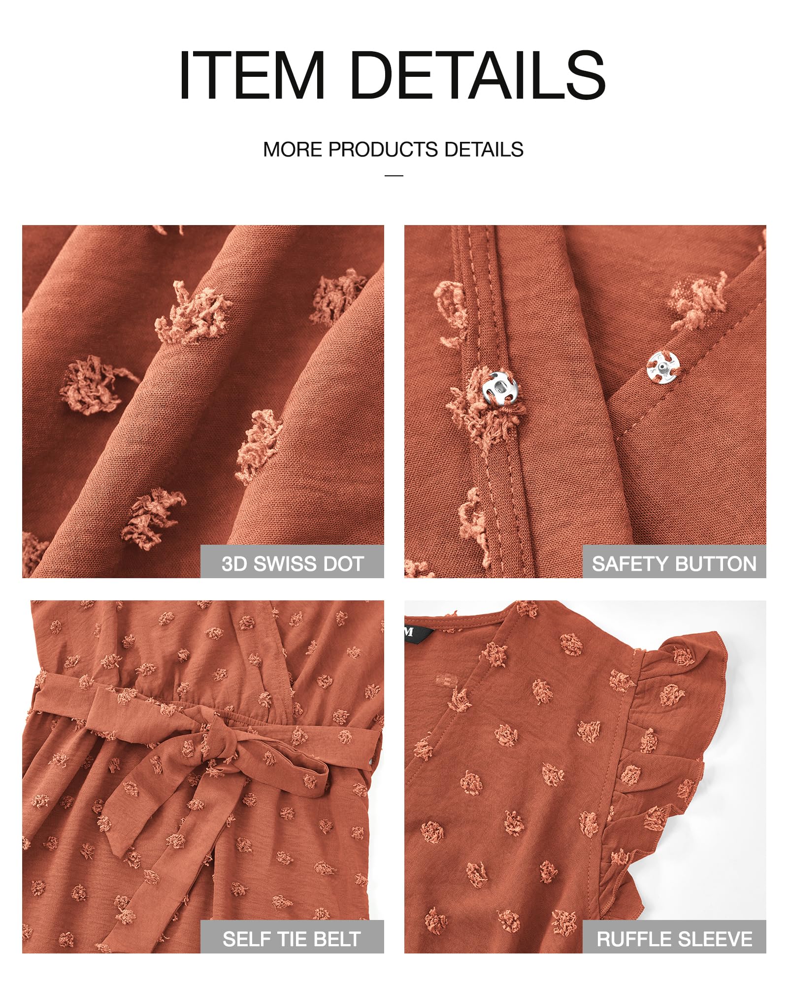 FreshPretty Women V Neck Summer Dress Cap Sleeve Swiss Dot Boho Flowy Ruffle Slit Beach Party Long Maxi Cocktail Dresses