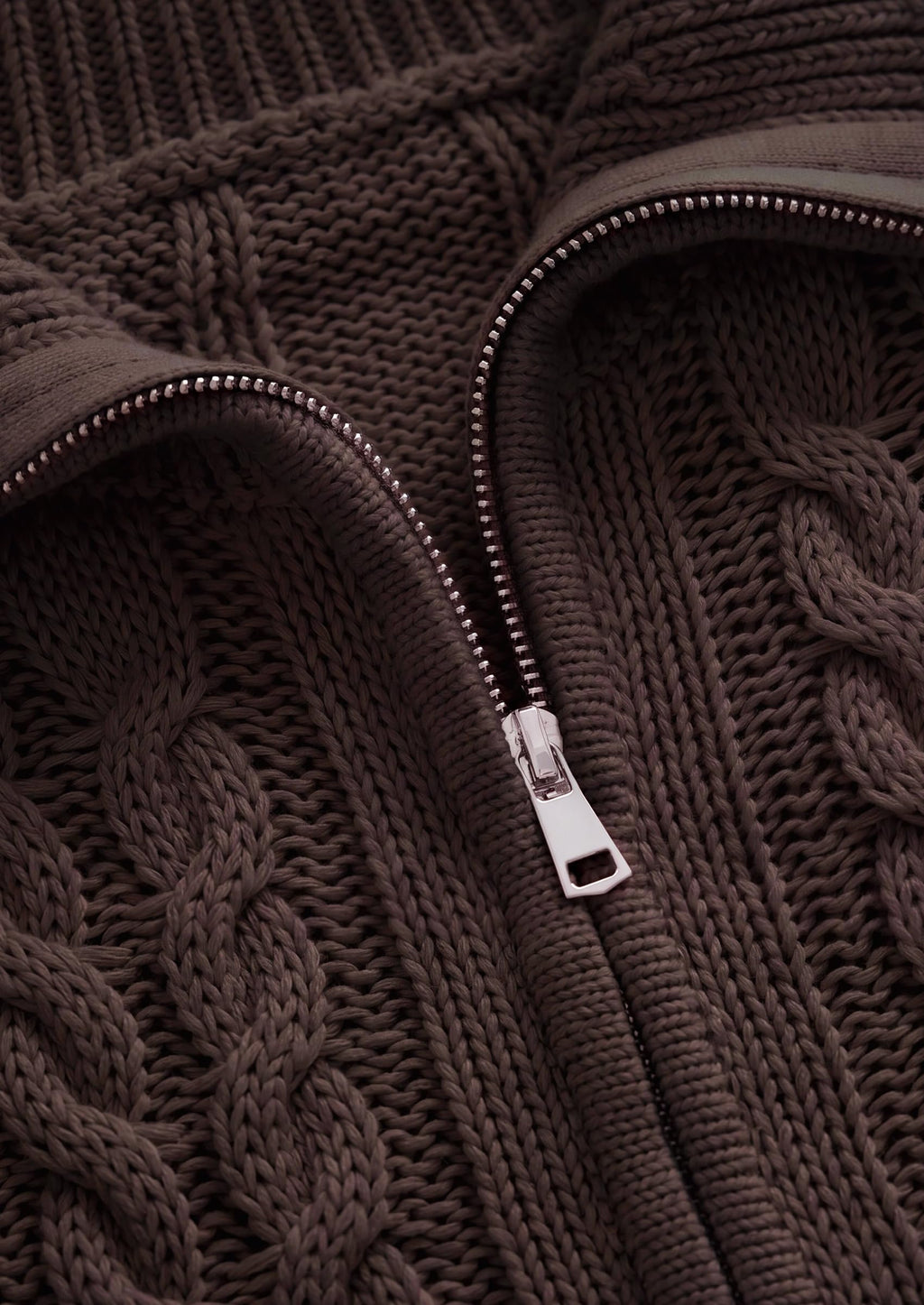 PRETTYGARDEN Women's Cable Knit Cropped Cardigan Sweaters Oversized Sweater, Long Sleeve Zip Up Jacket, Collared Neck, Ribbed Hem, Cozy Soft Casual Wear, Fall Clothes Winter Outerwear