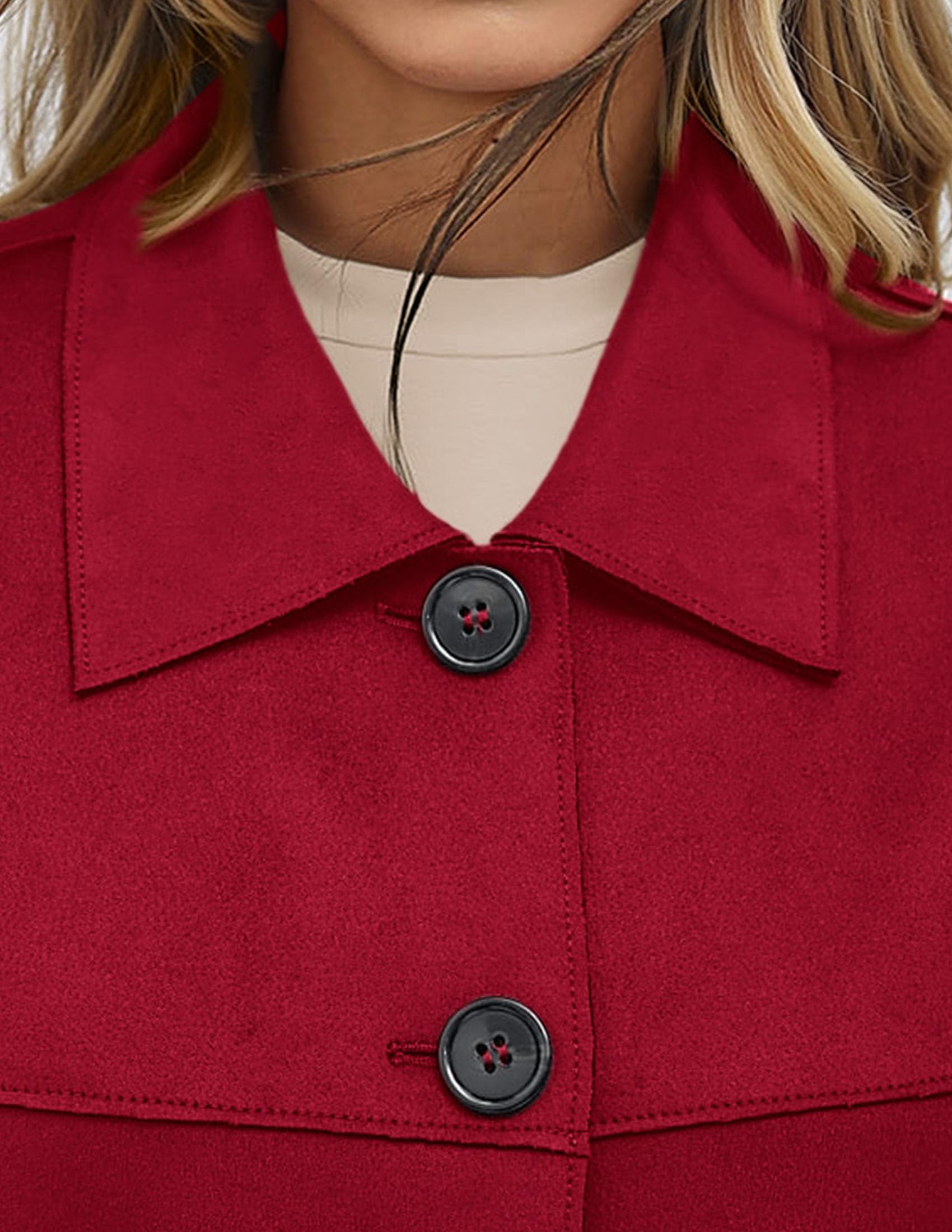 PRETTYGARDEN Women's Faux Suede Cropped Jacket Casual Lightweight Fall Fashion Winter Coats Outerwear Trendy Clothes