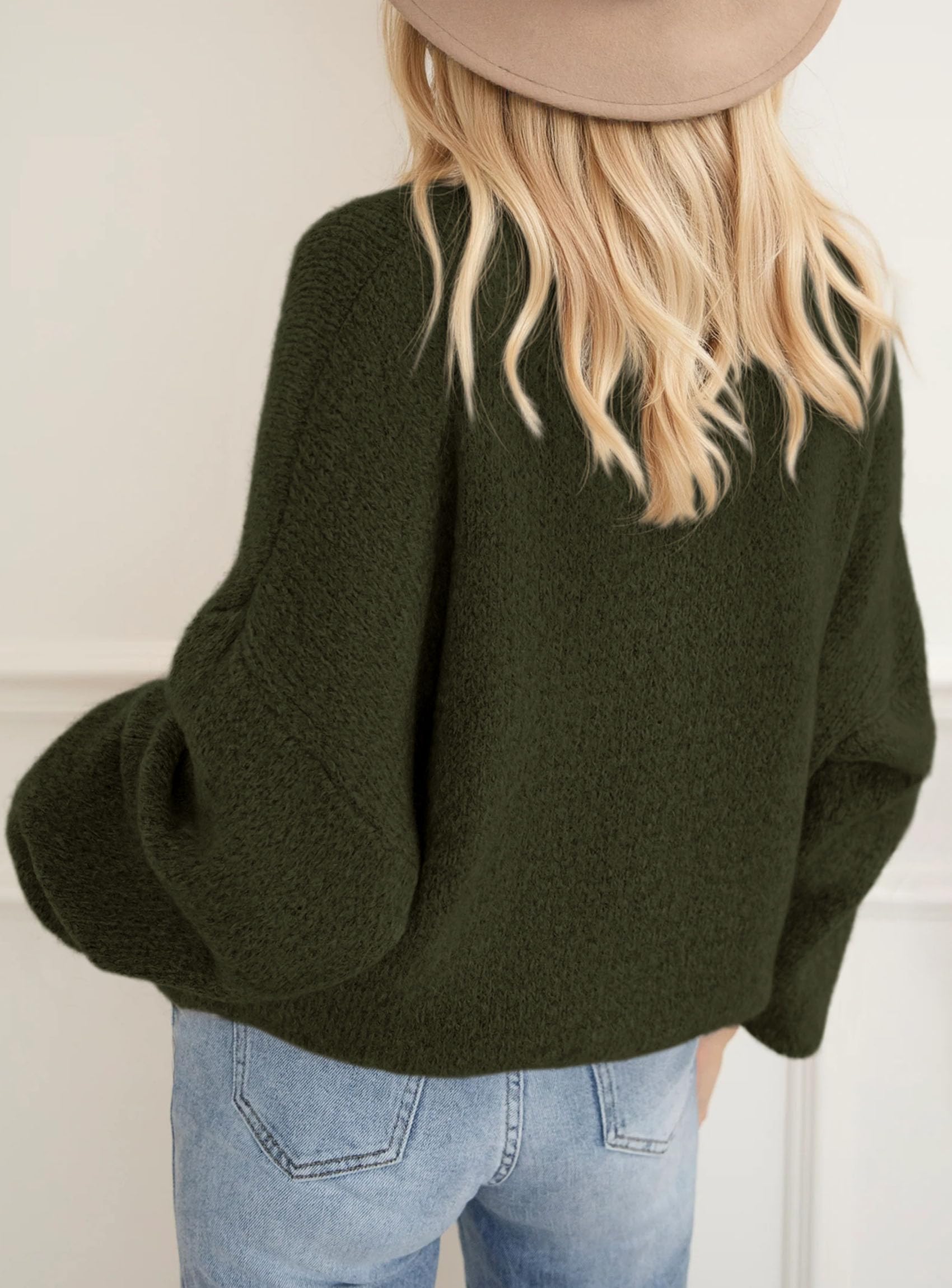 PRETTYGARDEN Women's Fall Oversized Sweaters Dressy Casual Long Sleeve Chunky Knit Winter Pullover Tops 2026 Holiday Outfits