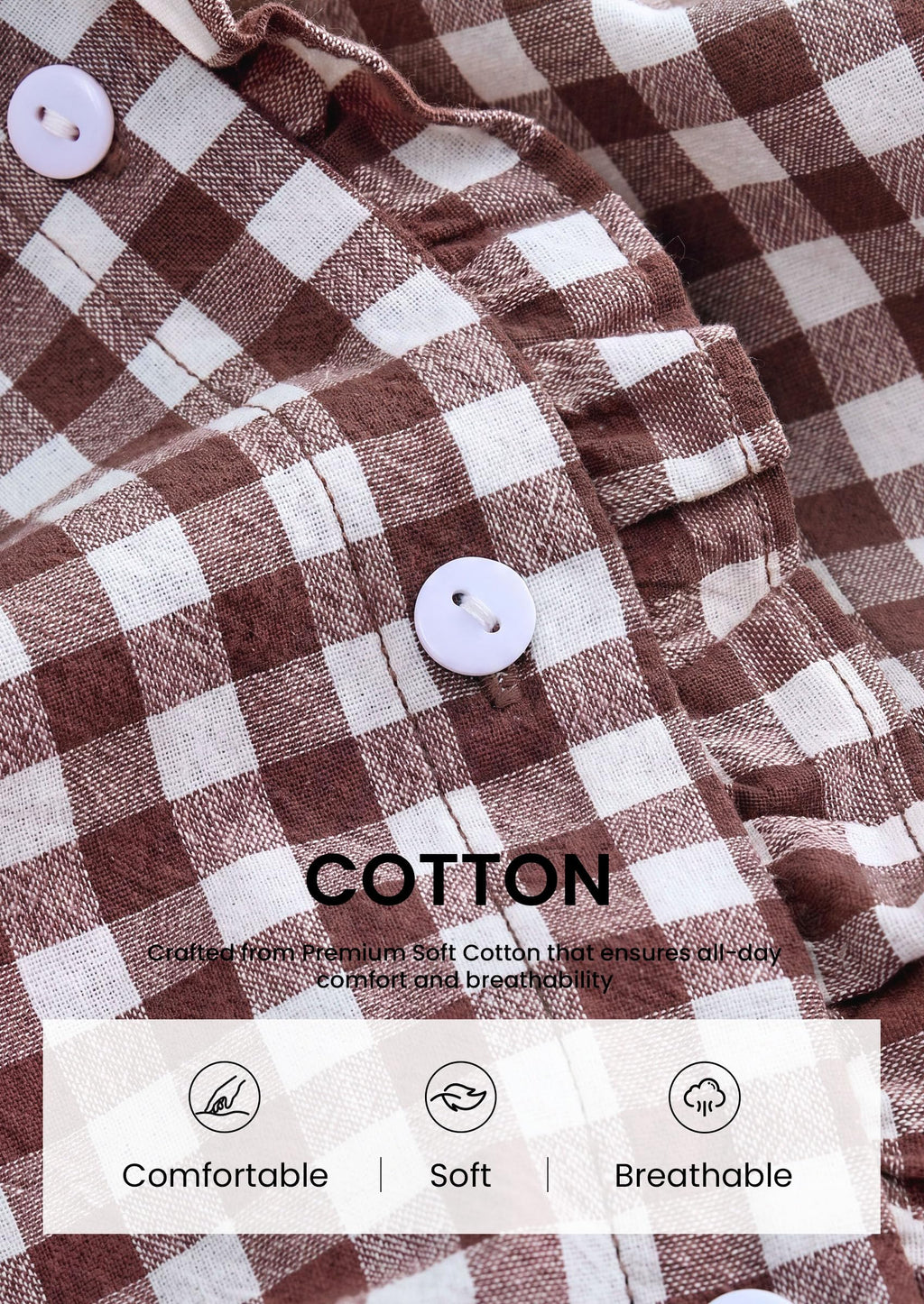 PRETTYGARDEN Womens Long Sleeve Button Down Shirts | Soft Cotton Fabric, Fashion Plaid Shirt, Basic Collared V Neck, Work Business Casual Blouses, 2026 Fall Trendy Outfits
