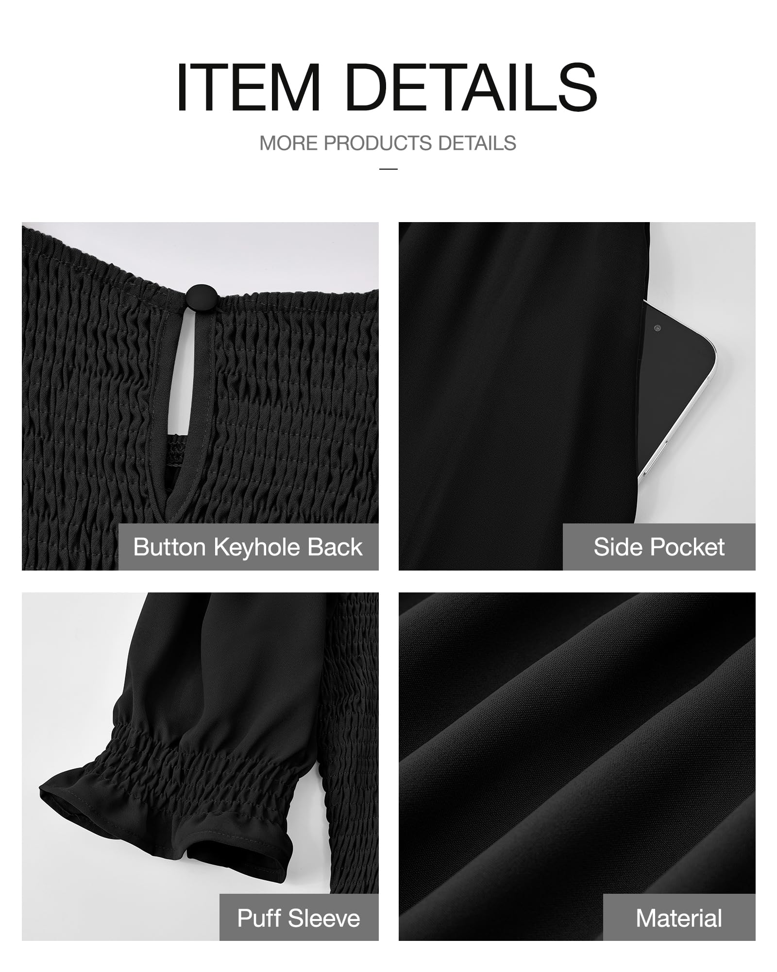 FreshPretty Women Casual Summer Dresses Spring Crew Neck Ruffle Short Sleeve Floral Print Smocked Boho Flowy Maxi Dress