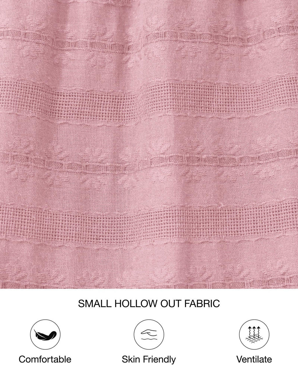 FreshPretty Womens Summer Casual Midi Maxi Dresses Lightweight Short Sleeve V Neck Elastic Waist Boho Beach Dress Pockets