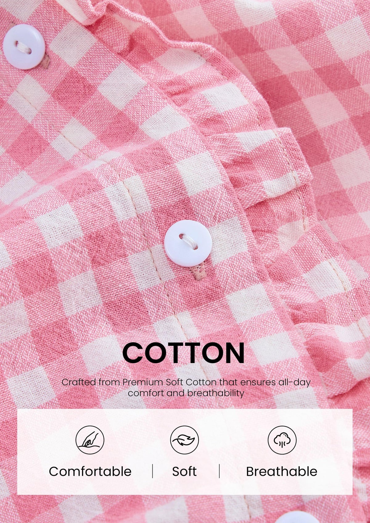 PRETTYGARDEN Womens Long Sleeve Button Down Shirts | Soft Cotton Fabric, Fashion Plaid Shirt, Basic Collared V Neck, Work Business Casual Blouses, 2026 Fall Trendy Outfits