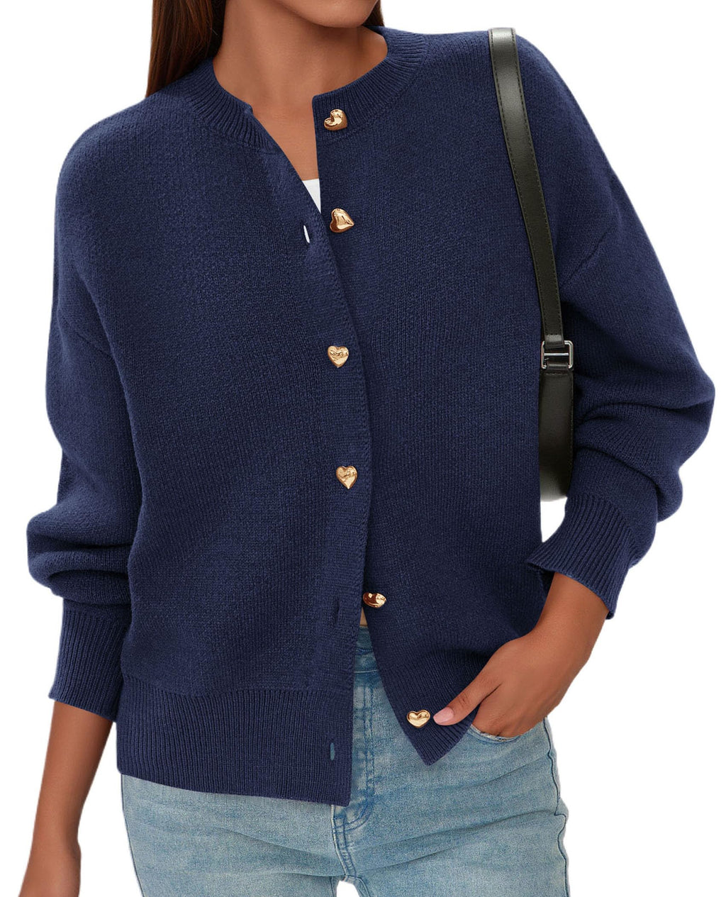 PRETTYGARDEN Cardigan for Women Fall Fashion Long Sleeve Trendy Button Down Work Office Sweaters Cute Winter Jacket