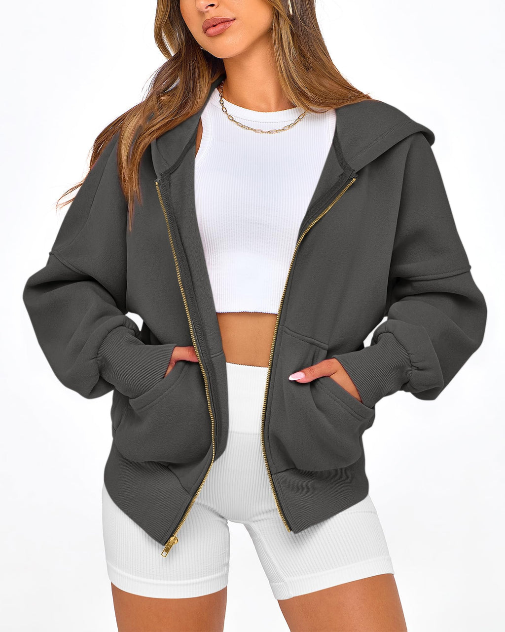 BTFBM Hoodies For Women Sweatshirt Fall Fashion Clothing Long Sleeve Fleece Jacket Winter Outfits Y2k Zip Up Hoodie
