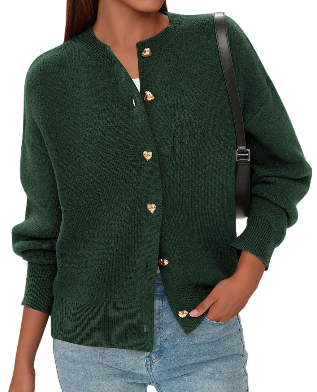 PRETTYGARDEN Cardigan for Women Fall Fashion Long Sleeve Trendy Button Down Work Office Sweaters Cute Winter Jacket