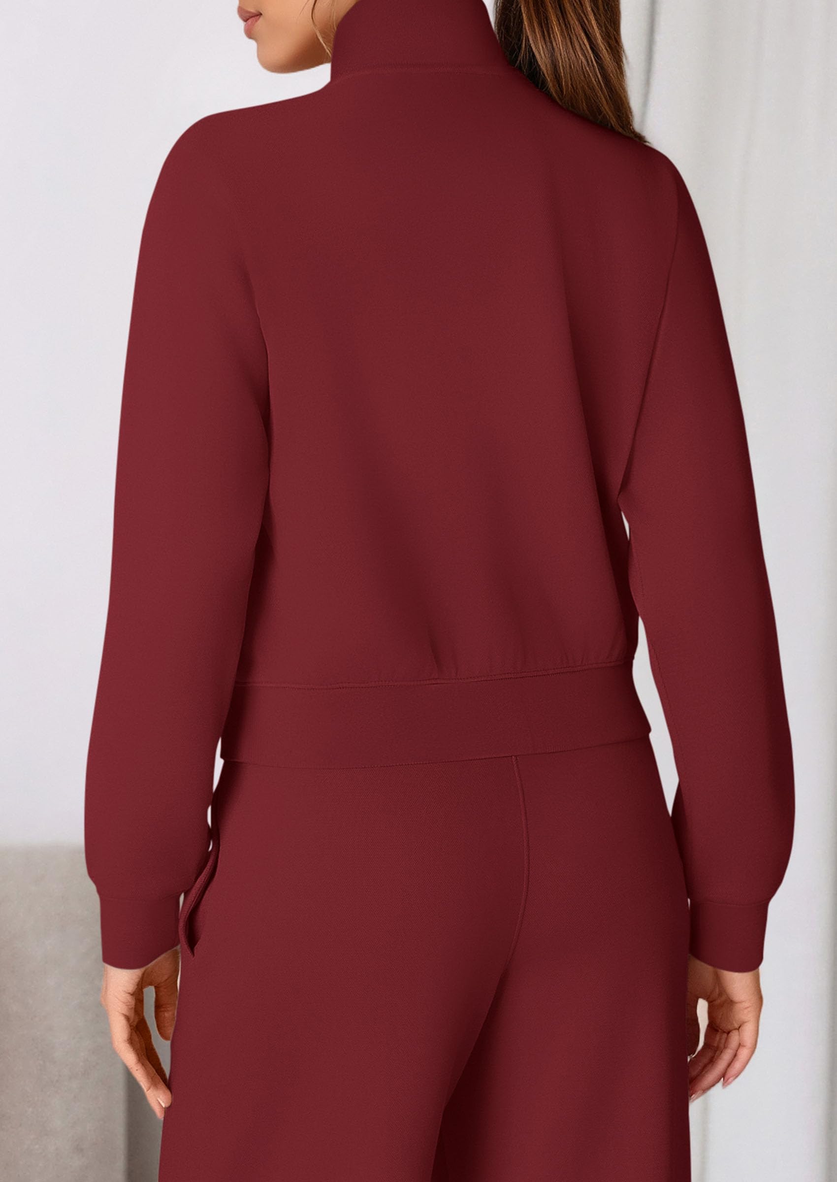 PRETTYGARDEN Womens 2 Piece Outfits Sweatsuits Fall Full Zip Sweatshirts Workout Pants Matching Lounge Sets Tracksuits