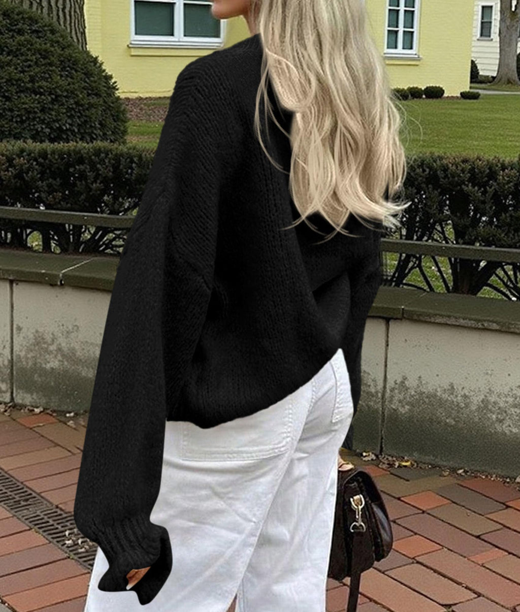 PRETTYGARDEN Womens Cropped Cardigans Trendy Ruffle Open Front Chunky Knit Sweater Oversized Button Down Fall Clothes