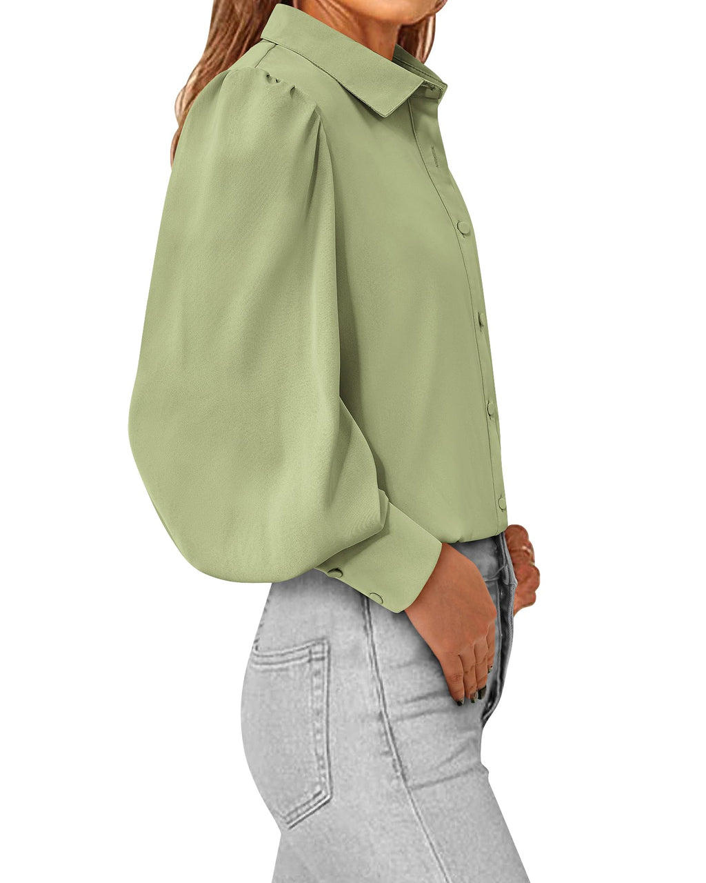 BTFBM Women Fashion Button Down Shirts V Neck Boho Printed Long Sleeve Blouses Dressy Casual Spring Fall Tops