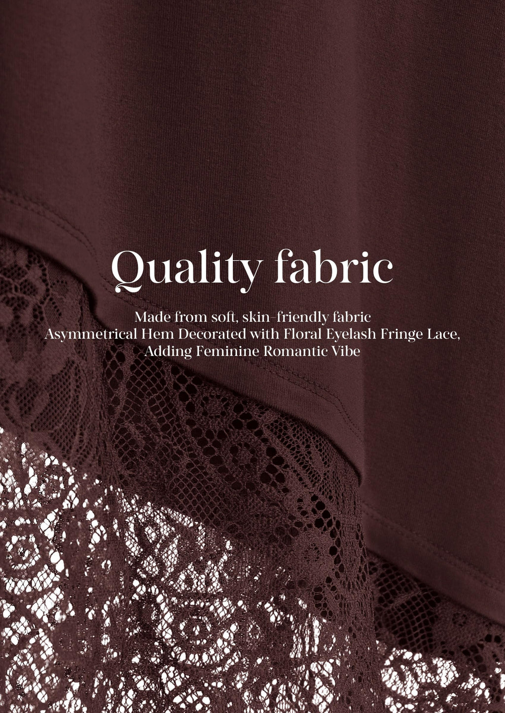 PRETTYGARDEN Women's Lace Patchwork Long Sleeve Shirts | Soft Casual Tops,Irregular Asymmetrical Hem,Crew Neck Thermal Blouses,Loose Fit Layer Tee,Fashion Fall Winter Daily Wear